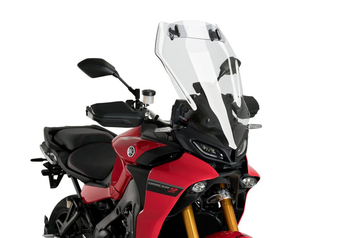 Puig Touring Screen with Visor | Clear | Yamaha Tracer 9 GT/GT+ 2021>2024