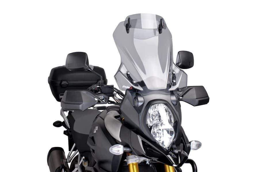 Puig Touring Screen with Visor | Light Smoke | Suzuki V-Strom 1000XT 2014>2019