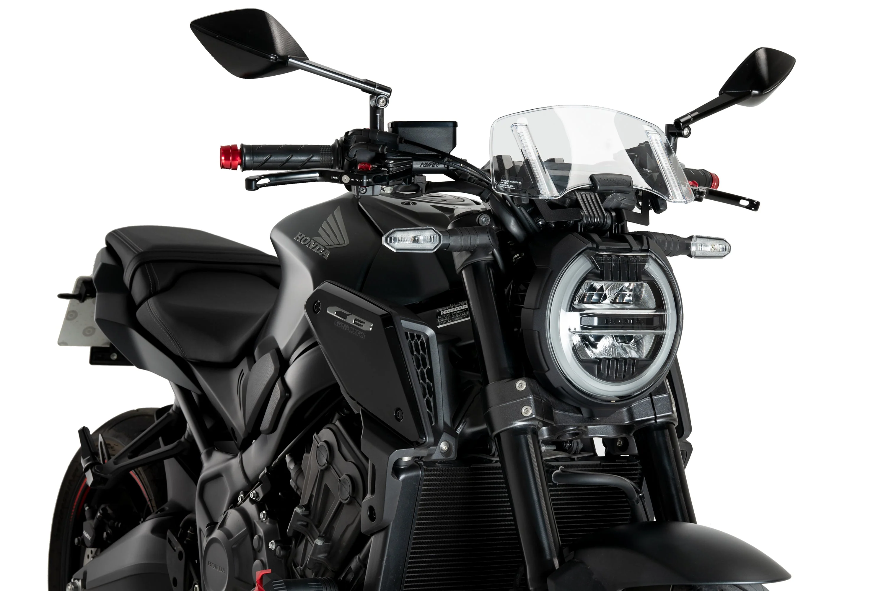 Puig Versatile Visor Screen | Light Smoke | Honda CB 650 R 2019>2023 - Image 2