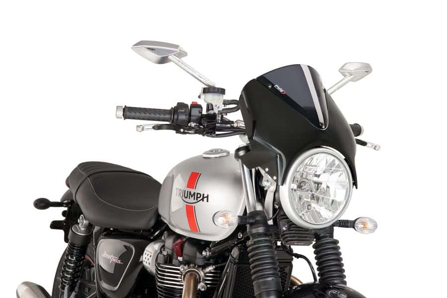 Puig Vision Universal Headlight Mounted Screen | Black Fairing/Dark Smoke Screen - Image 3