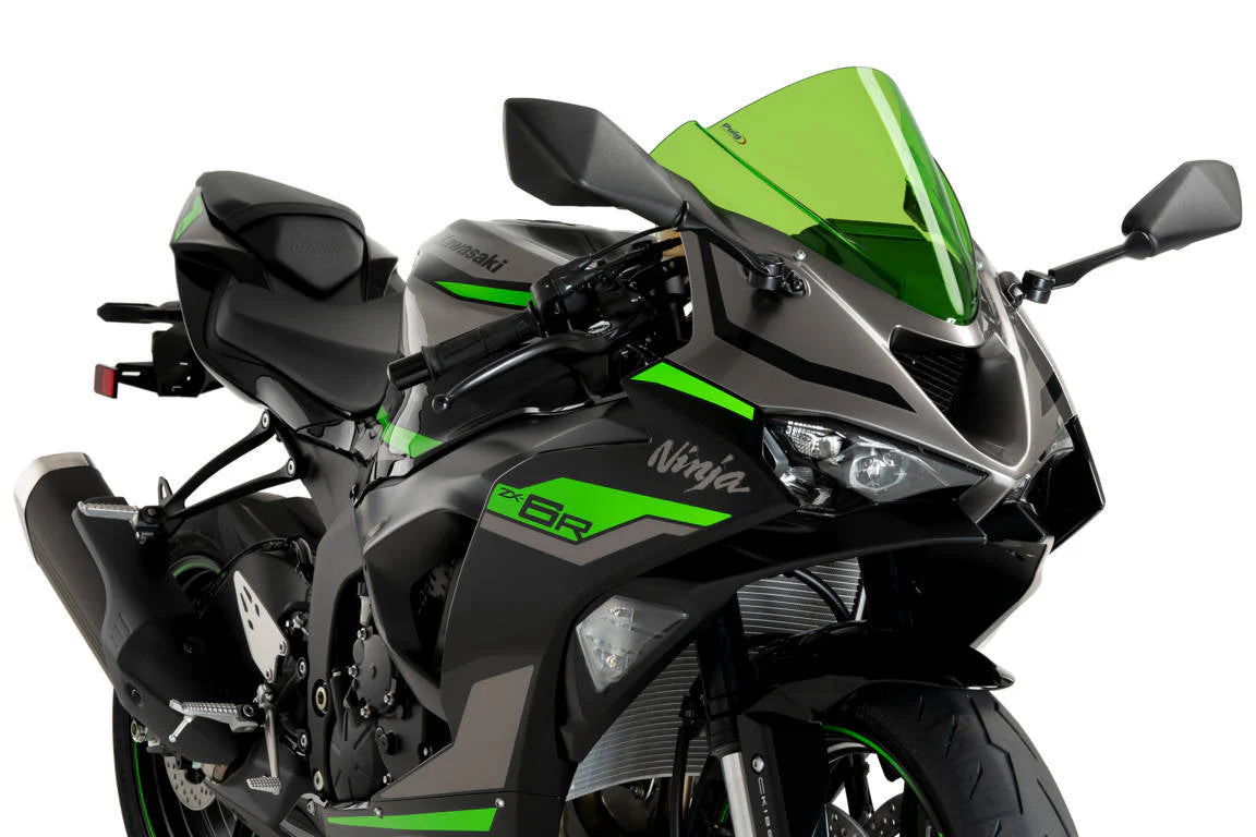 Puig Z-Racing Screen | Green | Kawasaki Ninja ZX-6R 2024>Current