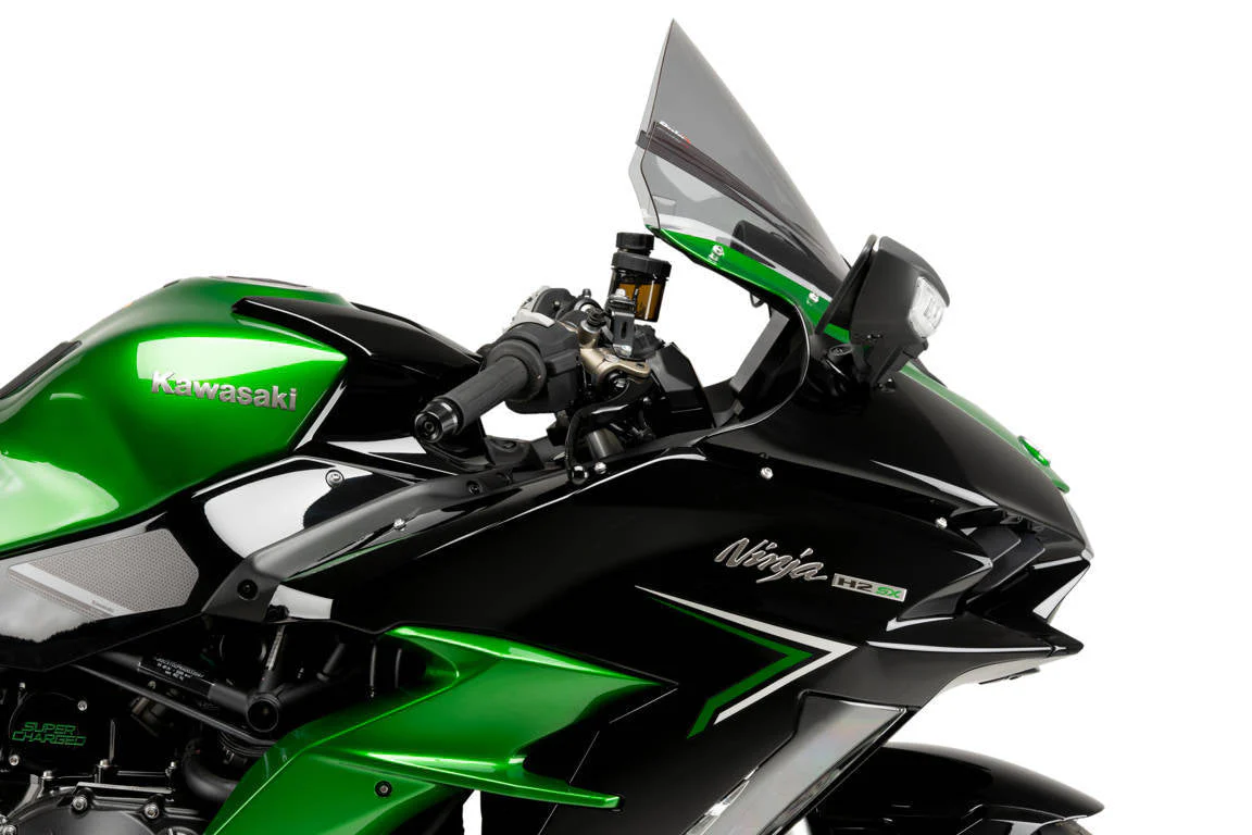 Puig Z-Racing Screen | Light Smoke | Kawasaki Ninja H2 SX/H2 SX SE 2023>Current - Image 3