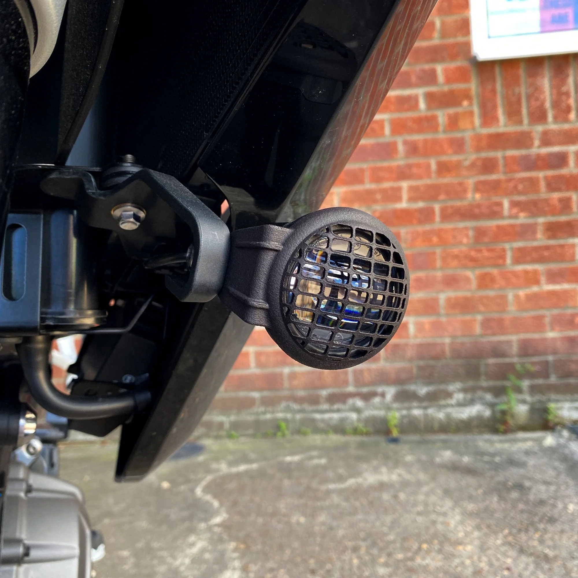 Pyramid Auxiliary Headlight Guards | Matte Black | Triumph Tiger 1200 Rally Explorer 2022>Current - Image 6