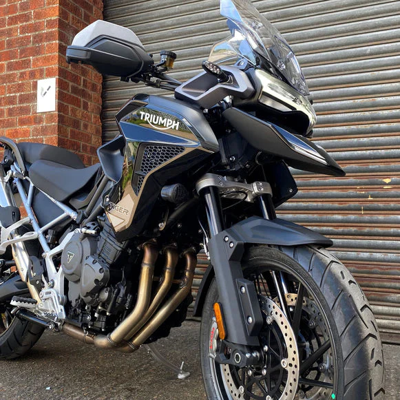 Pyramid Auxiliary Headlight Guards | Matte Black | Triumph Tiger Sport 660 2022>Current - Image 5