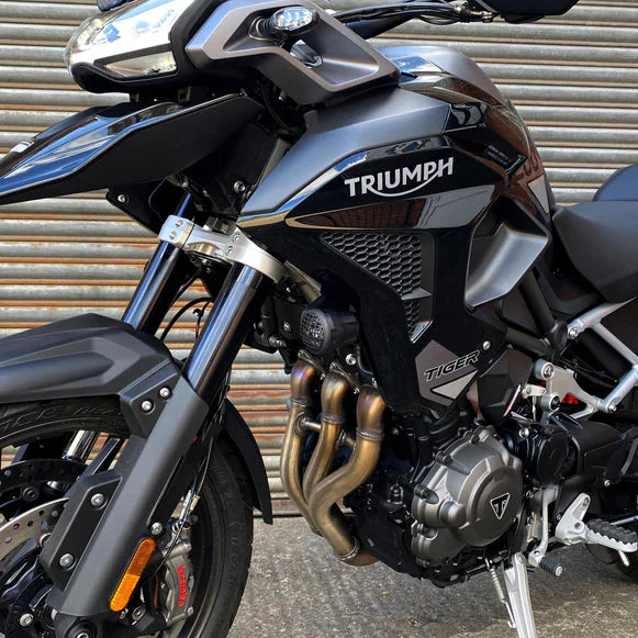 Pyramid Auxiliary Headlight Guards | Matte Black | Triumph Tiger Sport 660 2022>Current - Image 8