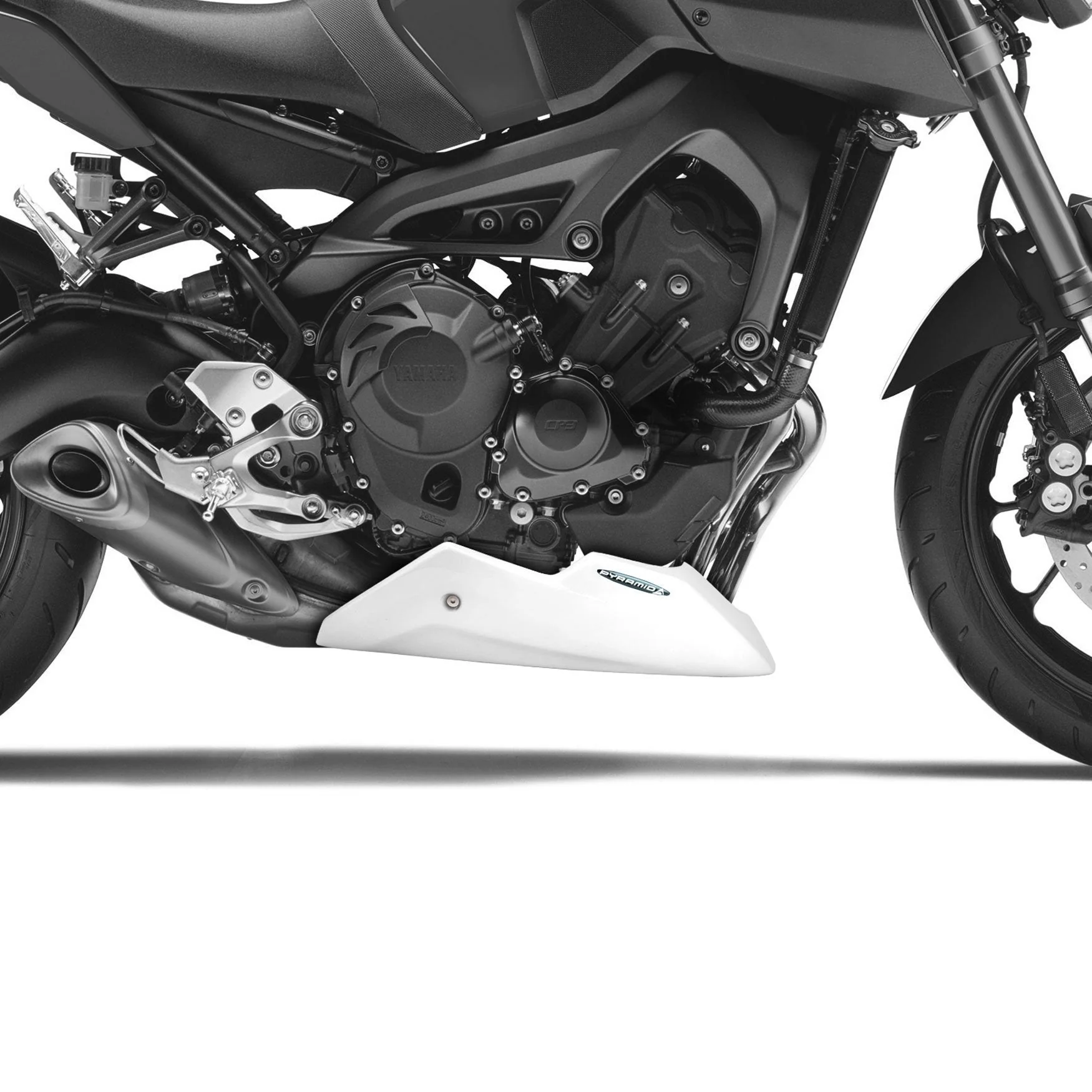 Pyramid Belly Pan | Gloss White | Yamaha XSR 900 2016>2021 - Image 2