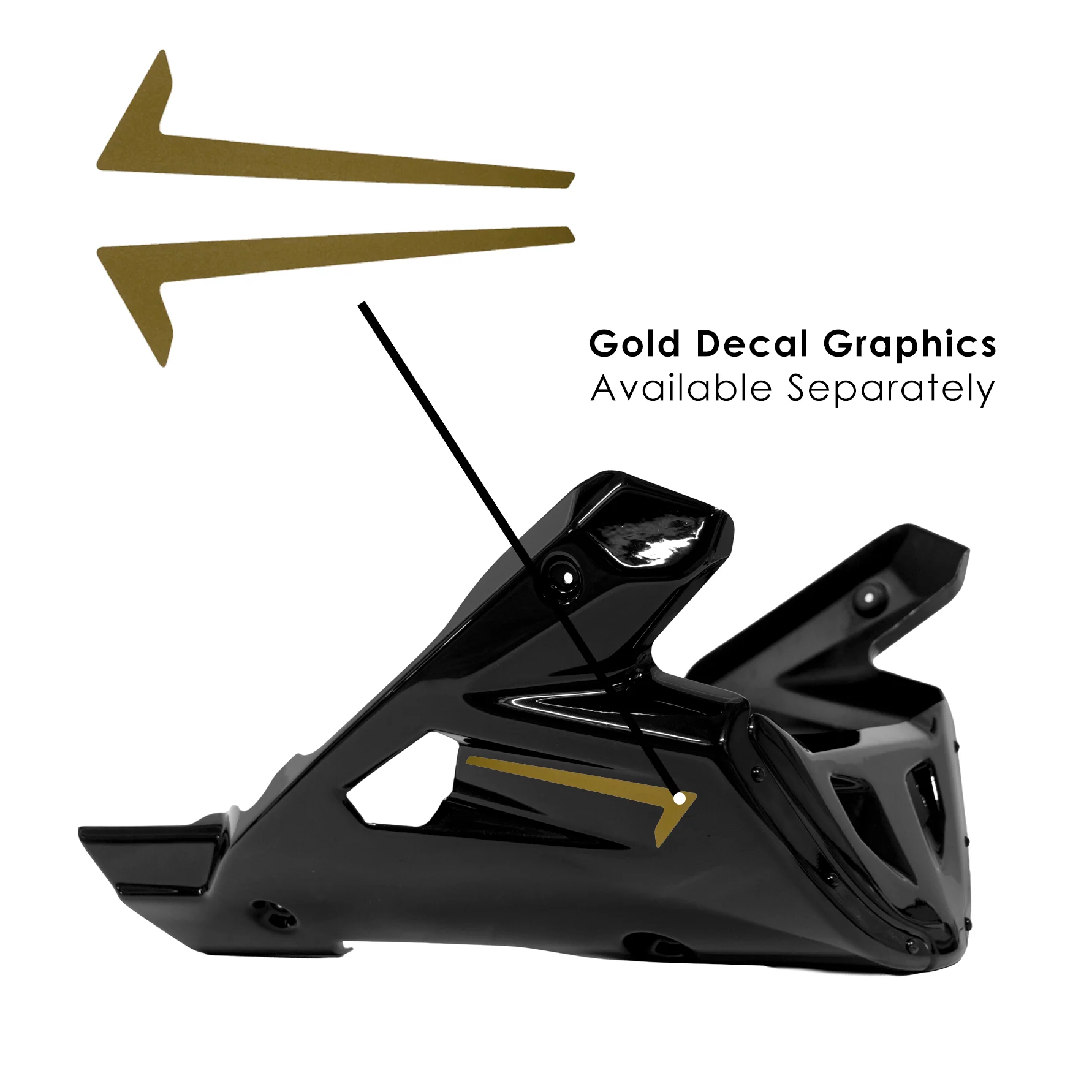 Pyramid Belly Pan | Midnight Black (USA: Raven Black) | Yamaha XSR 900 2022>Current - Image 8