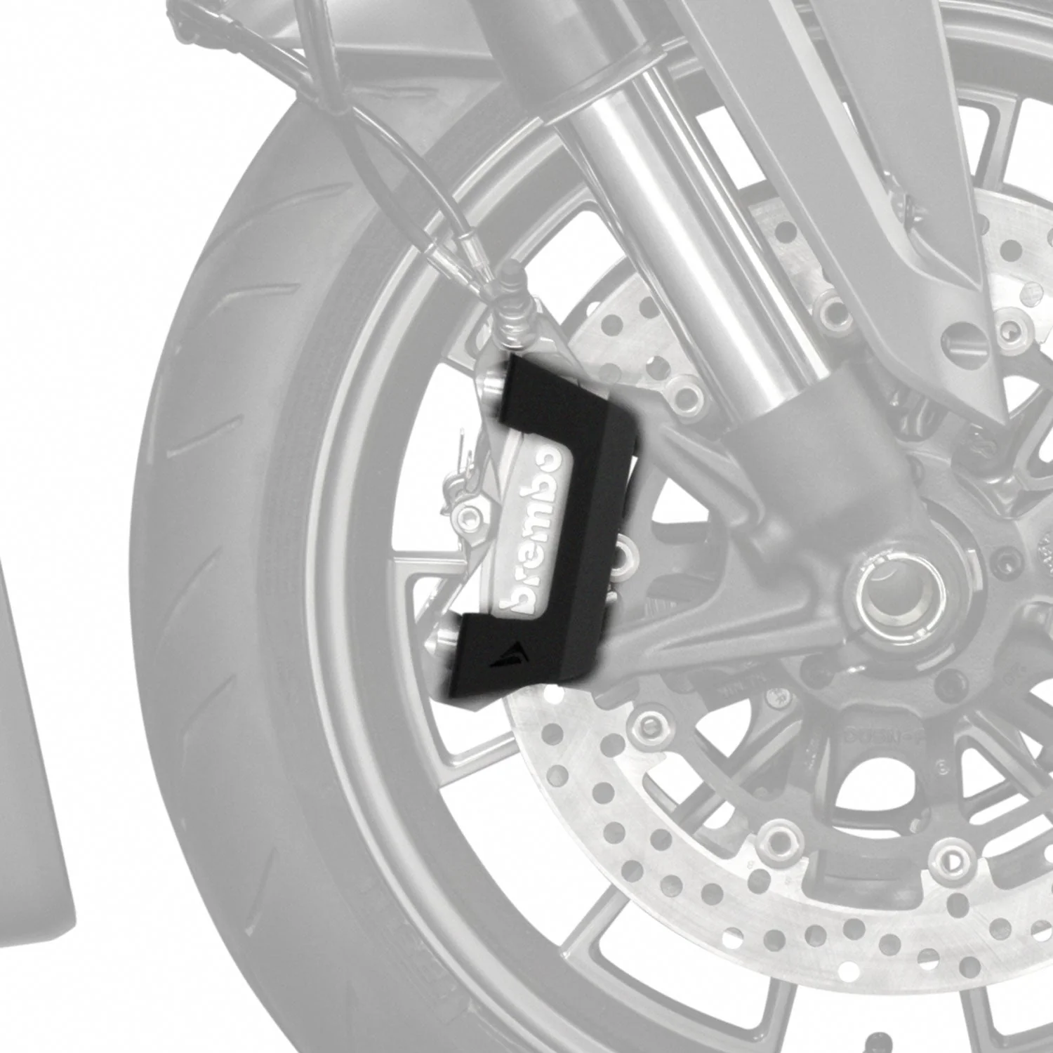 Pyramid Brake Caliper Guards | Matte Black | Ducati Multistrada 950 2017>2021 - Image 4