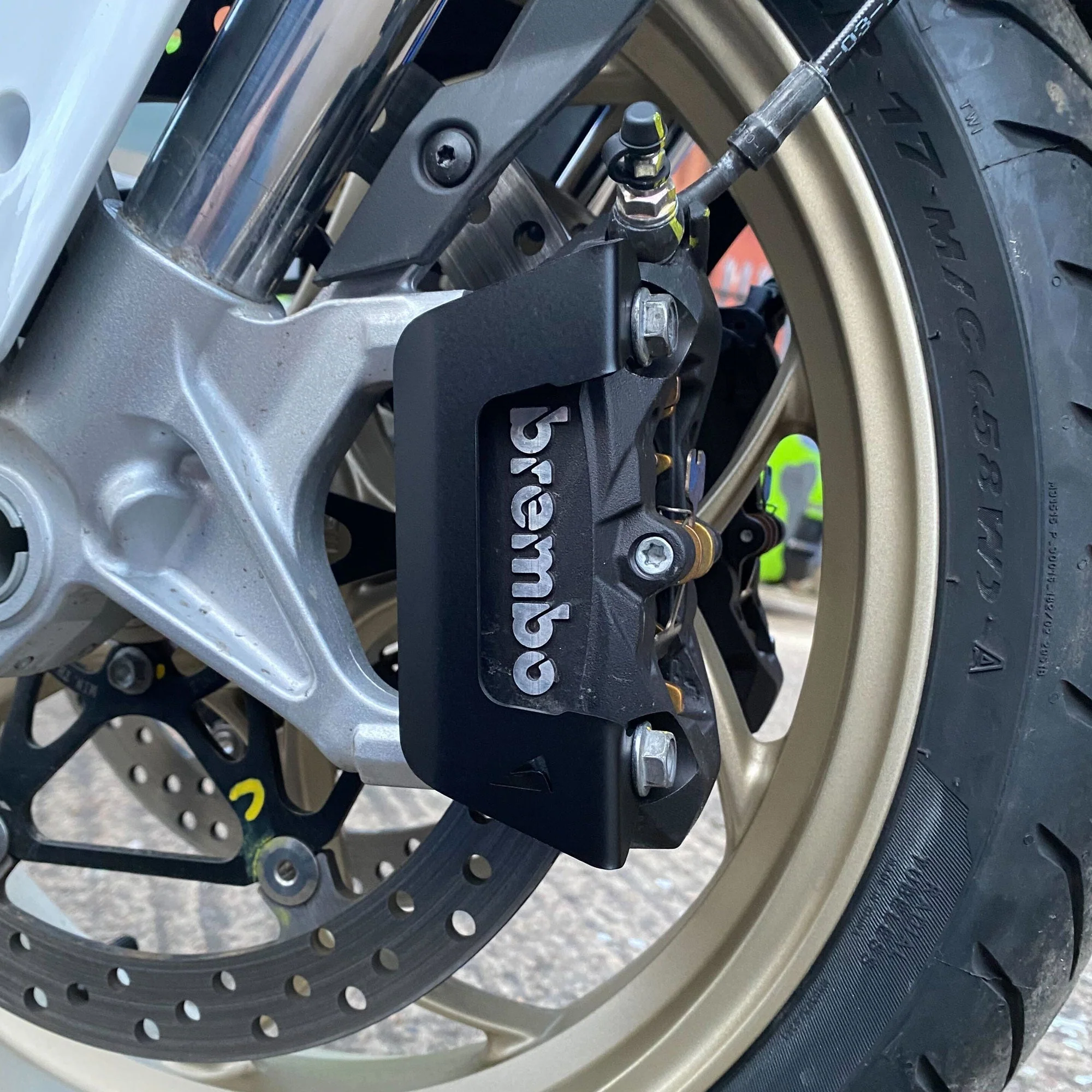 Pyramid Brake Caliper Guards | Matte Black | Ducati Scrambler 1100 Pro 2021>Current - Image 8