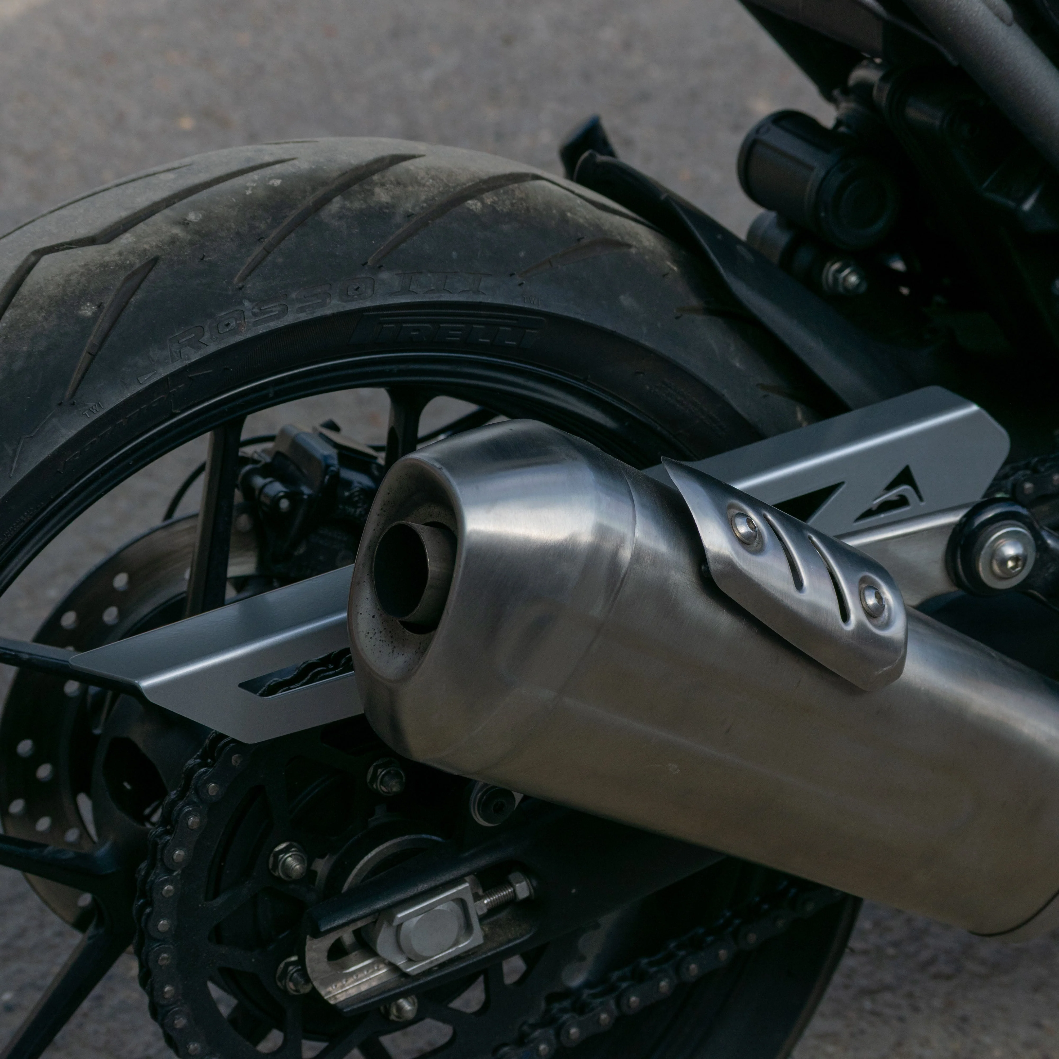 Pyramid Chainguard | Gloss Silver | Triumph Speed 400 2024>Current - Image 6