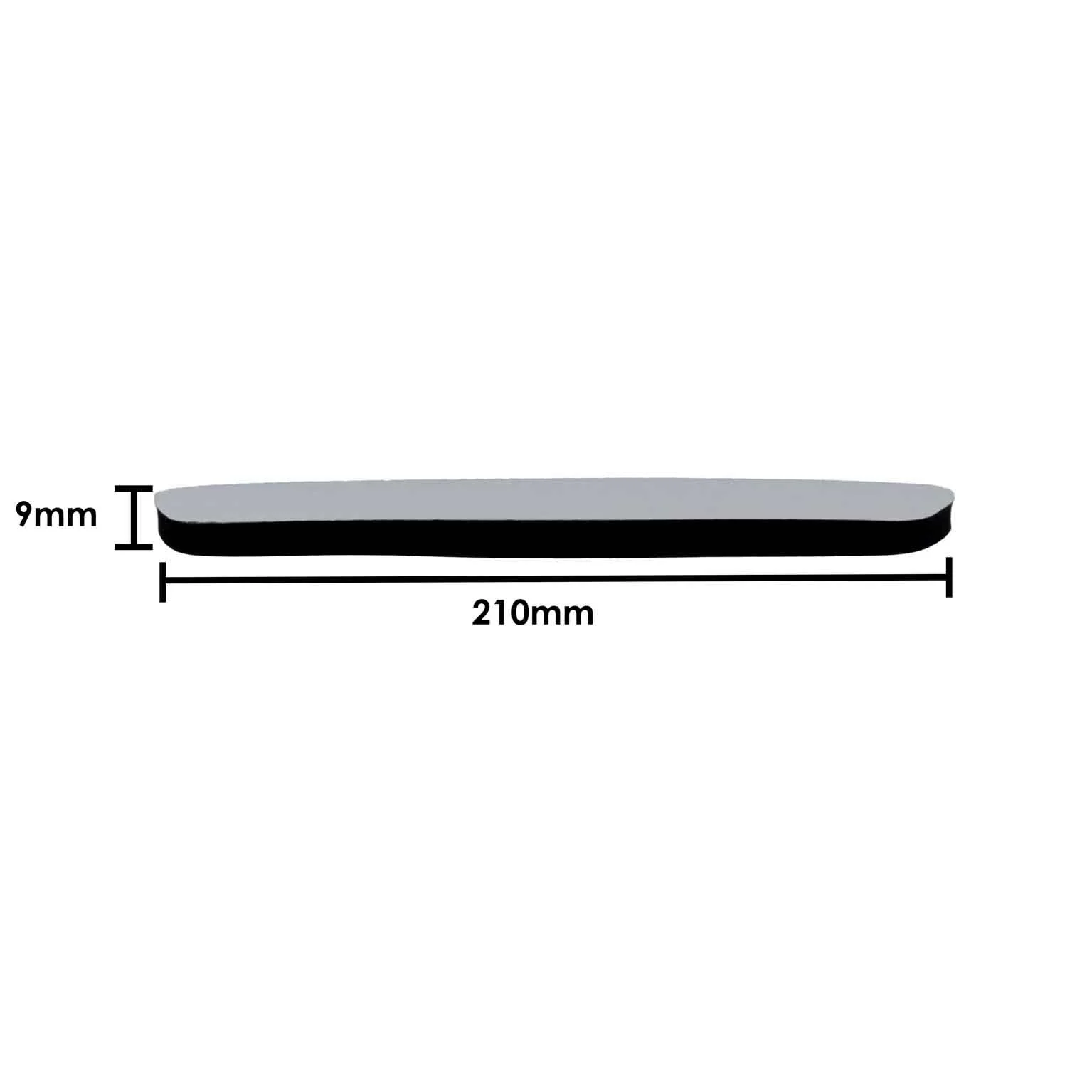 Pyramid Classic Seat Pad | Black | Universal 210mm x 9mm - Image 2