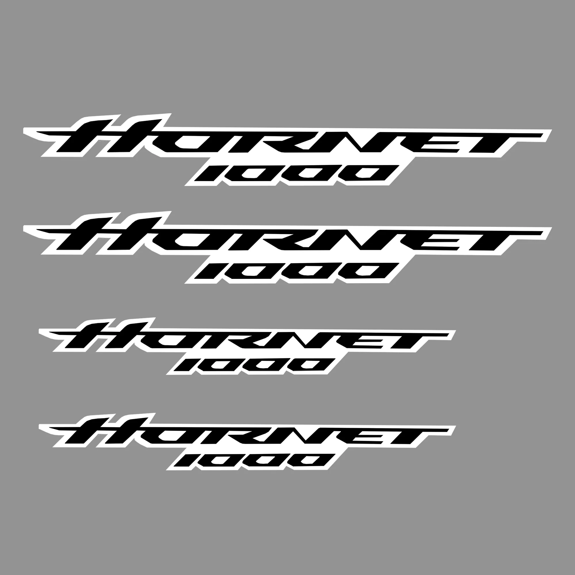 Pyramid Decals - Hornet Logo Set Of 4 | Black & White | Honda CB1000 Hornet 2025>Current