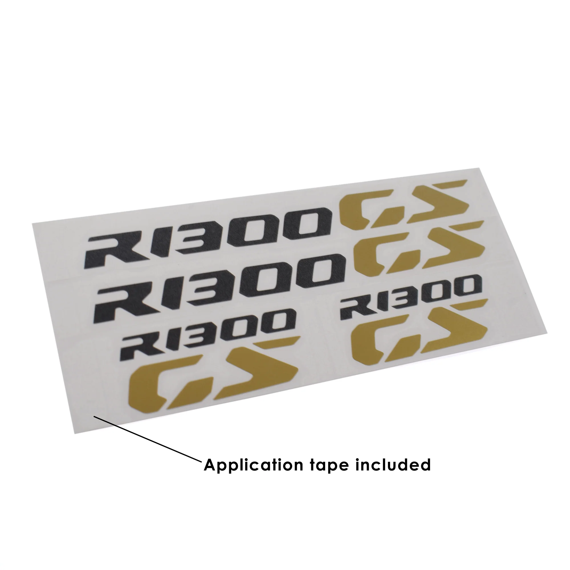 Pyramid Decals | BMW R 1300 GS Logo | Black & Gold | Set Of 4 - Image 3