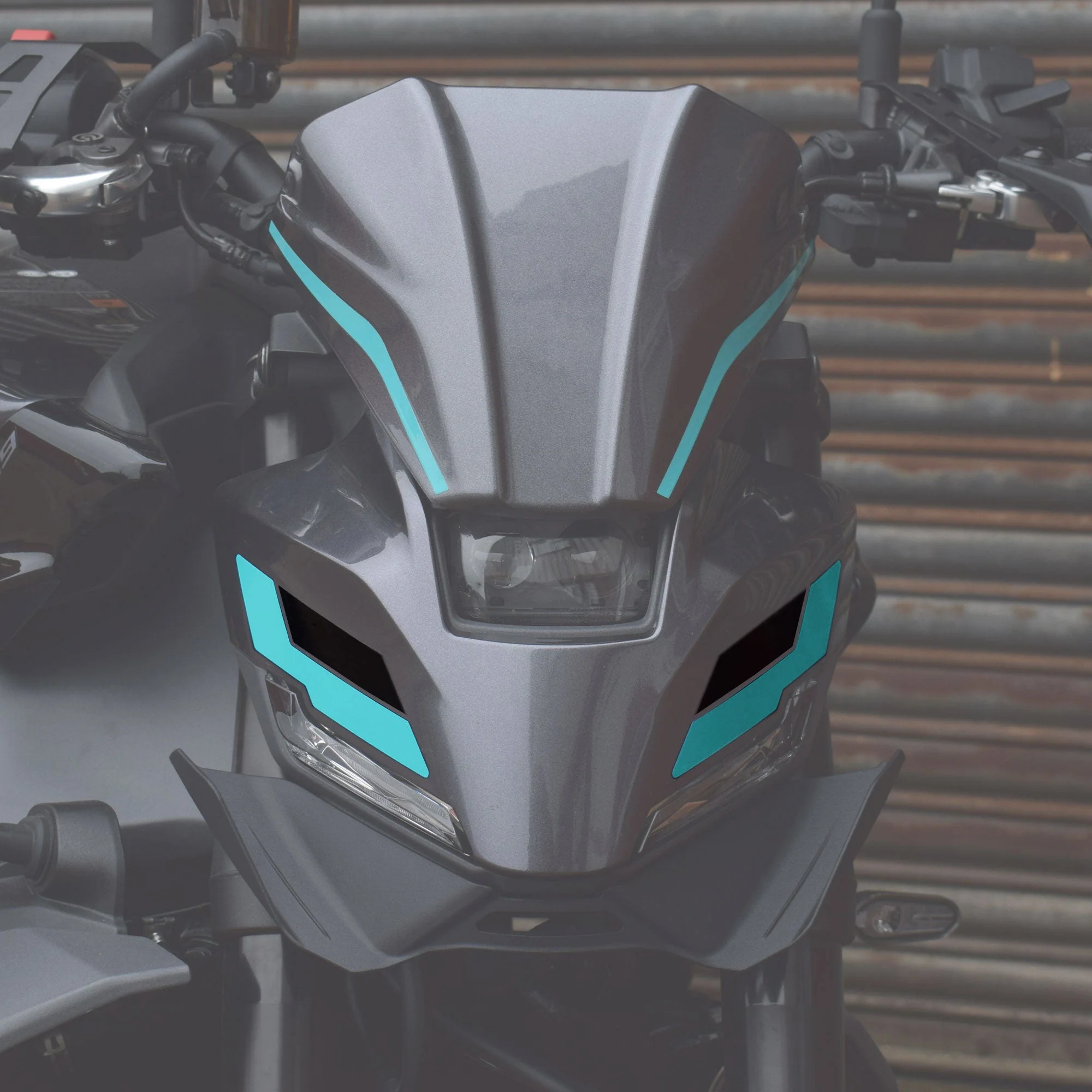 Pyramid Decals | Midnight Cyan Headlight Decal | Yamaha MT-09 2024>Current - Image 3