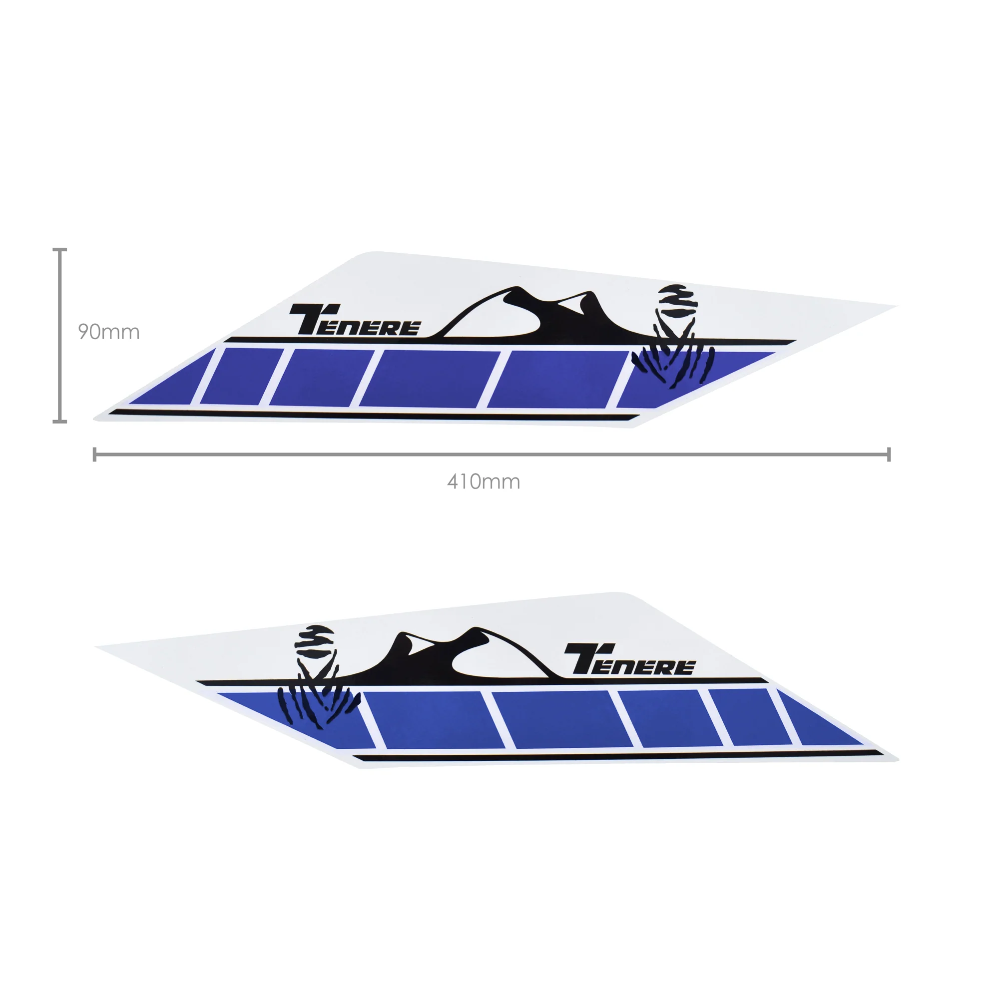 Pyramid Decals | Rear Side Panel Graphic Blue | Yamaha Tenere 700 2019> - Image 3