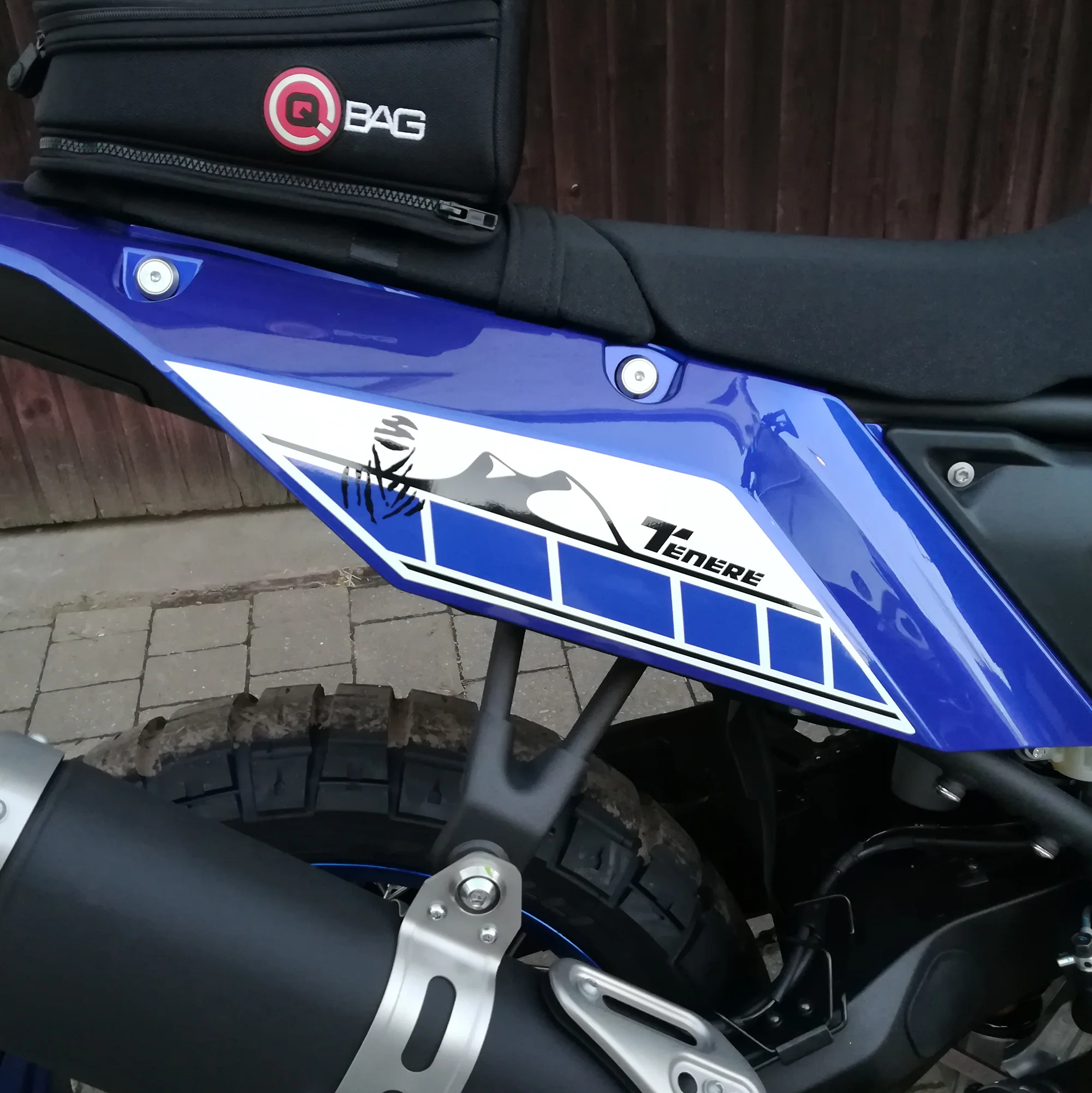 Pyramid Decals | Rear Side Panel Graphic Red | Yamaha Tenere 700 2019> - Image 2
