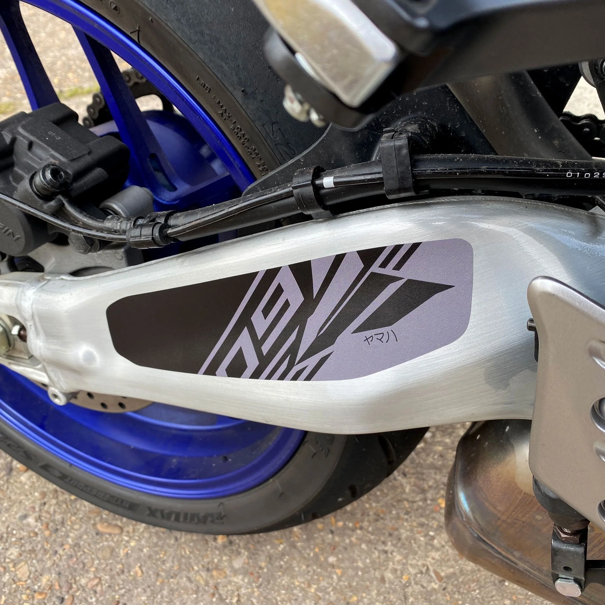 Pyramid Decals (Set of 6) | Black & Grey | Yamaha MT-09 2021>2023 - Image 3