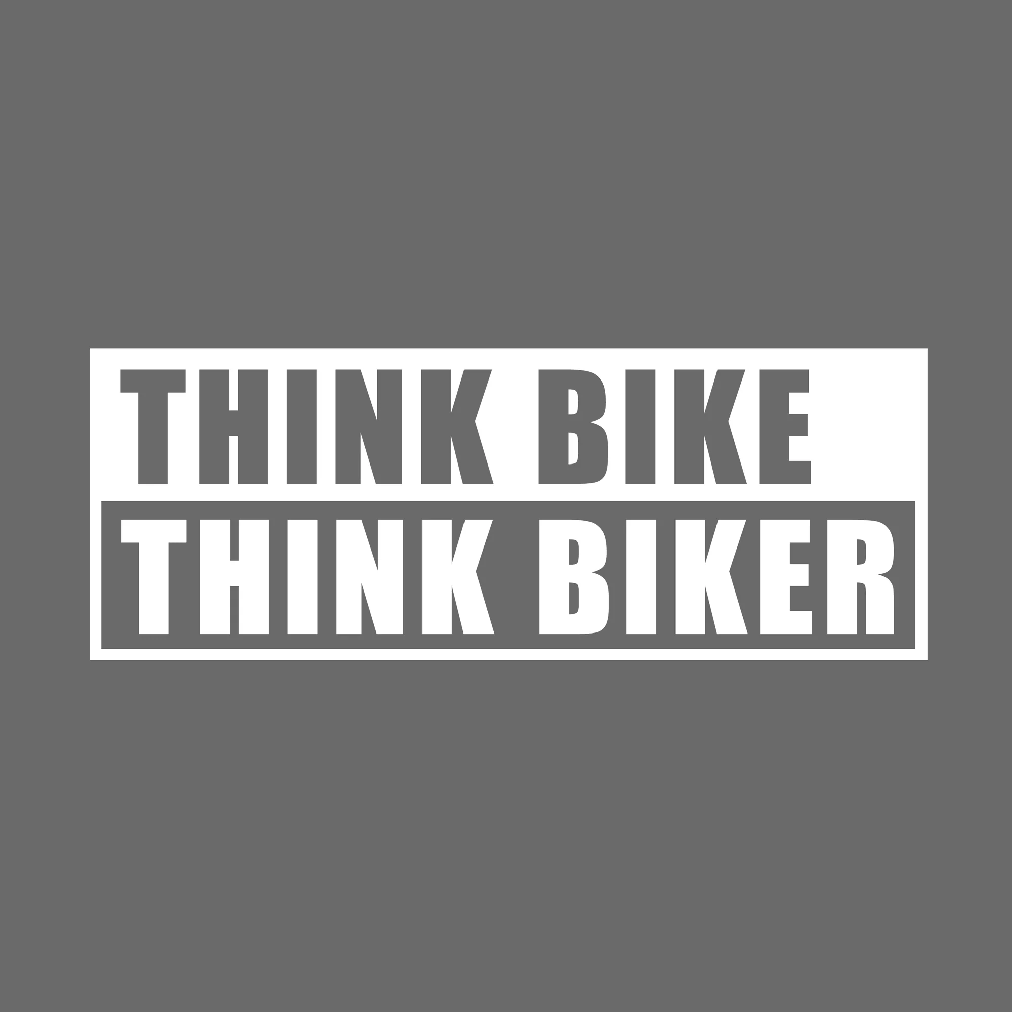 Pyramid Decals | Think Bike #1 | White - Image 2