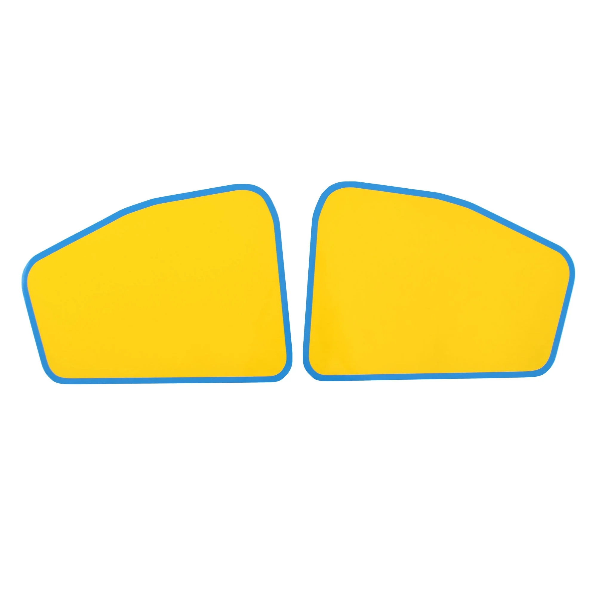 Pyramid Decals | Yamaha XSR 900 Seat Cowl Number Board Set | Blue & Yellow