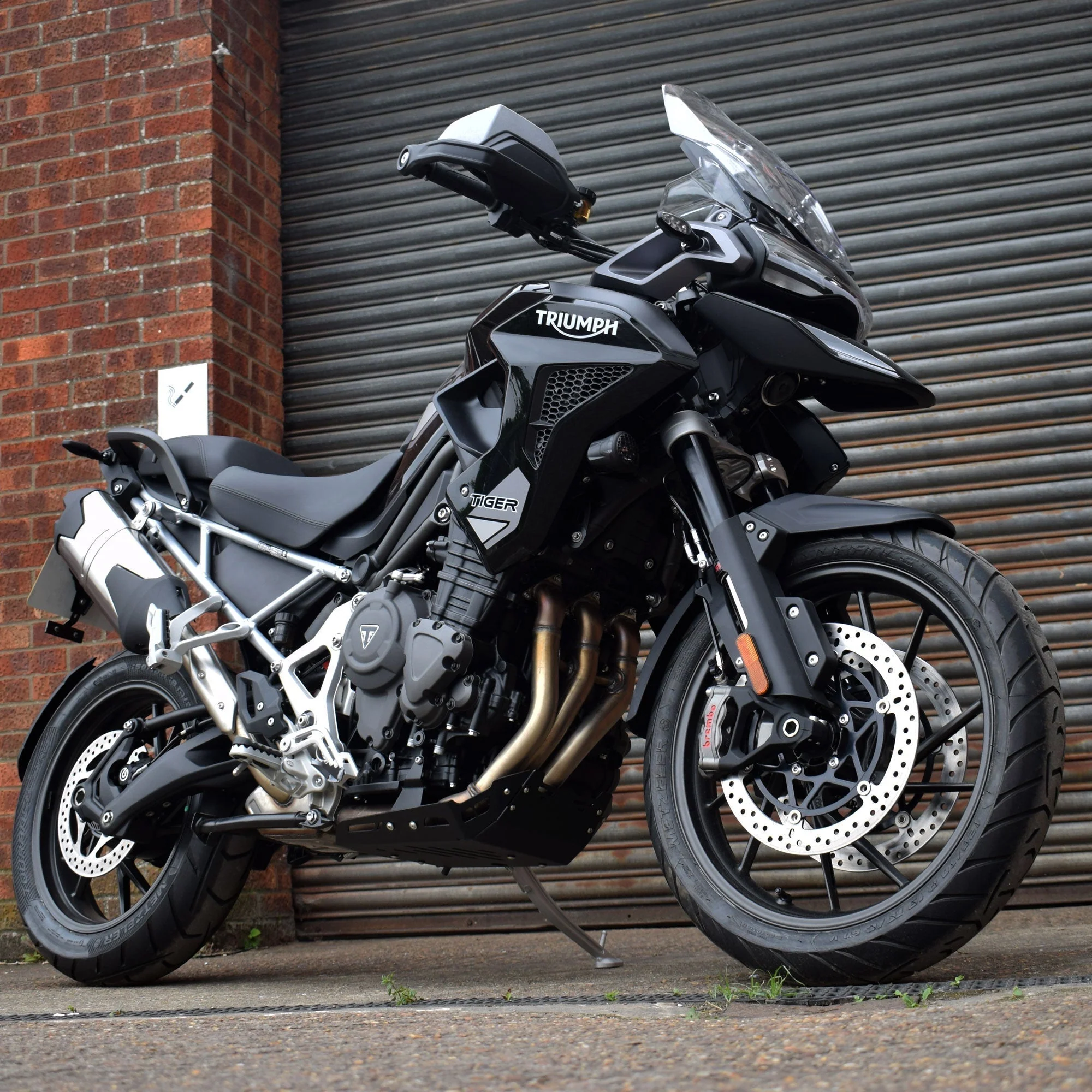 Pyramid Engine Plate | Matte Black | Triumph Tiger 1200 Rally Explorer 2022>Current - Image 6