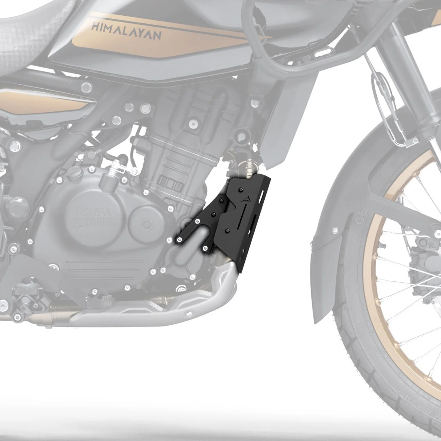 Pyramid Exhaust Guard | Matte Black | Royal Enfield Himayalan 450 2024>Current - Image 4