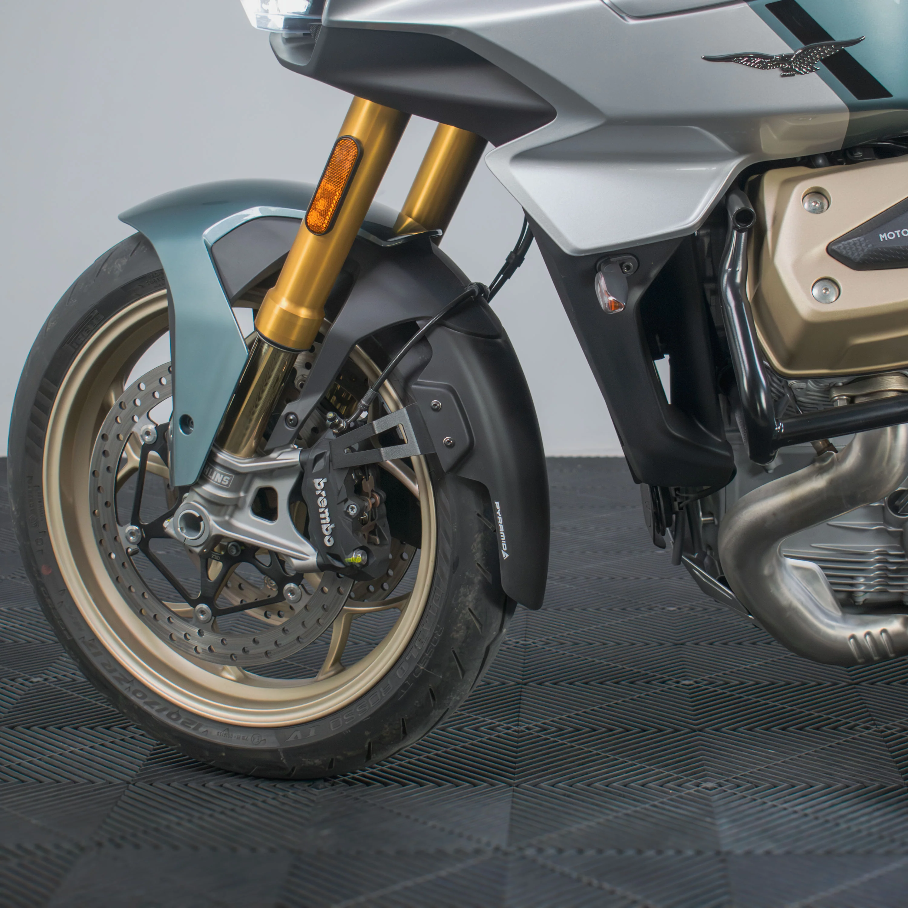 Pyramid Extenda Fenda EXTRA | Matte Black | Moto Guzzi V100 Mandello S 2022>Current - Image 3