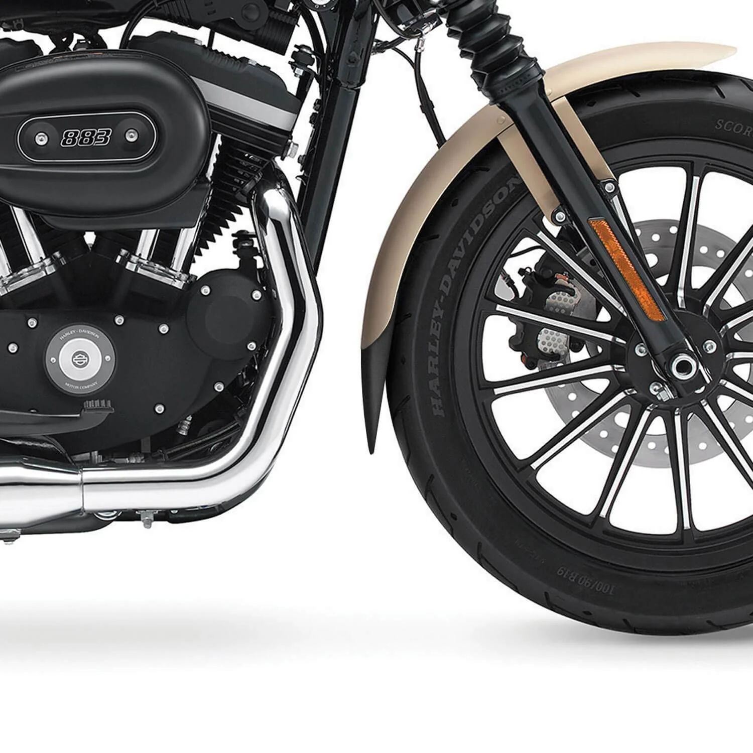 Pyramid Extenda Fenda | Matte Black | Harley Davidson Dyna Convertible (FXDS) 1994>1998 - Image 2
