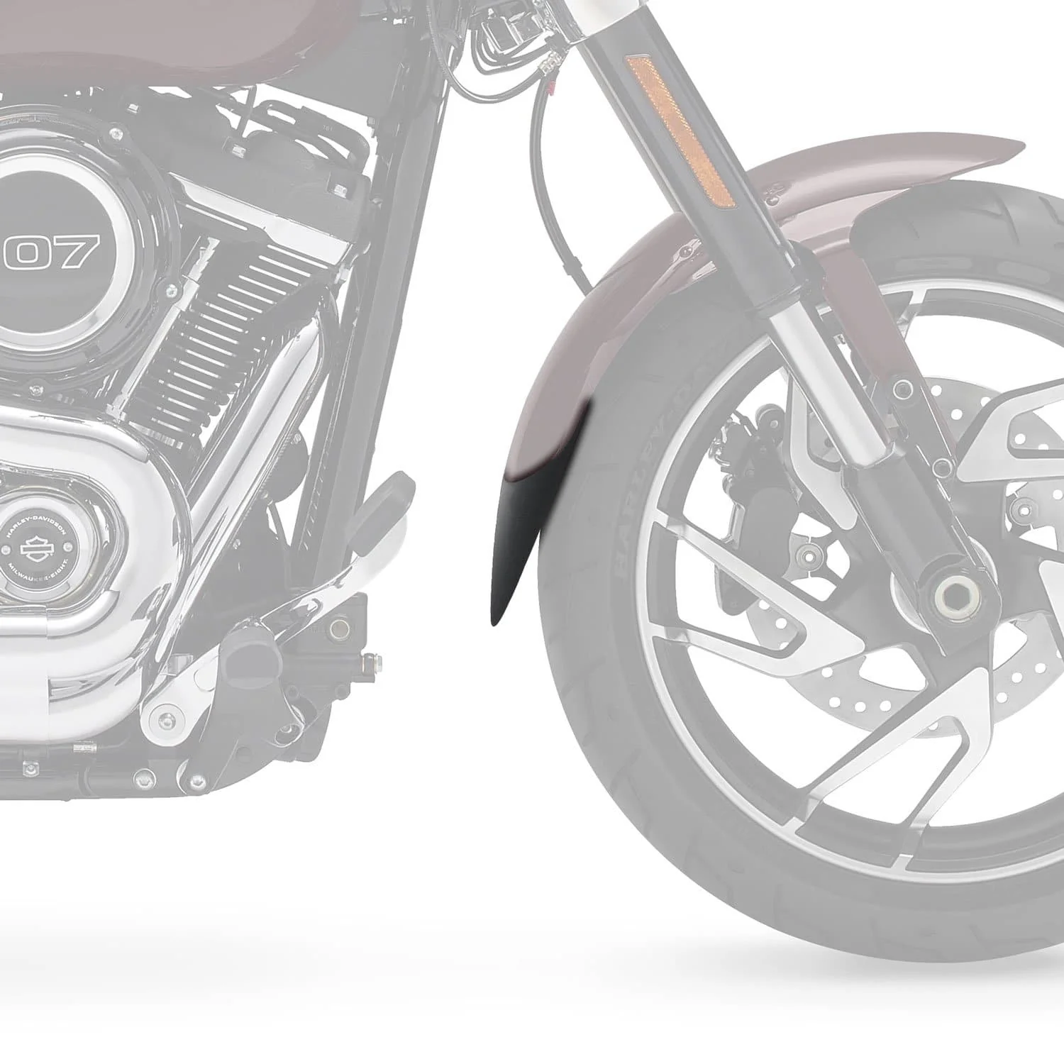 Pyramid Extenda Fenda | Matte Black | Harley Davidson Softail Low Rider S (FXLRS) 2020>Current - Image 3