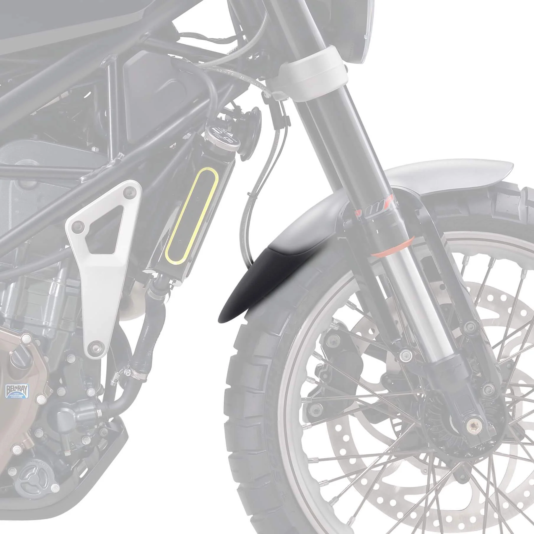Pyramid Extenda Fenda | Matte Black | Husqvarna Svartpilen 125 2021>2023