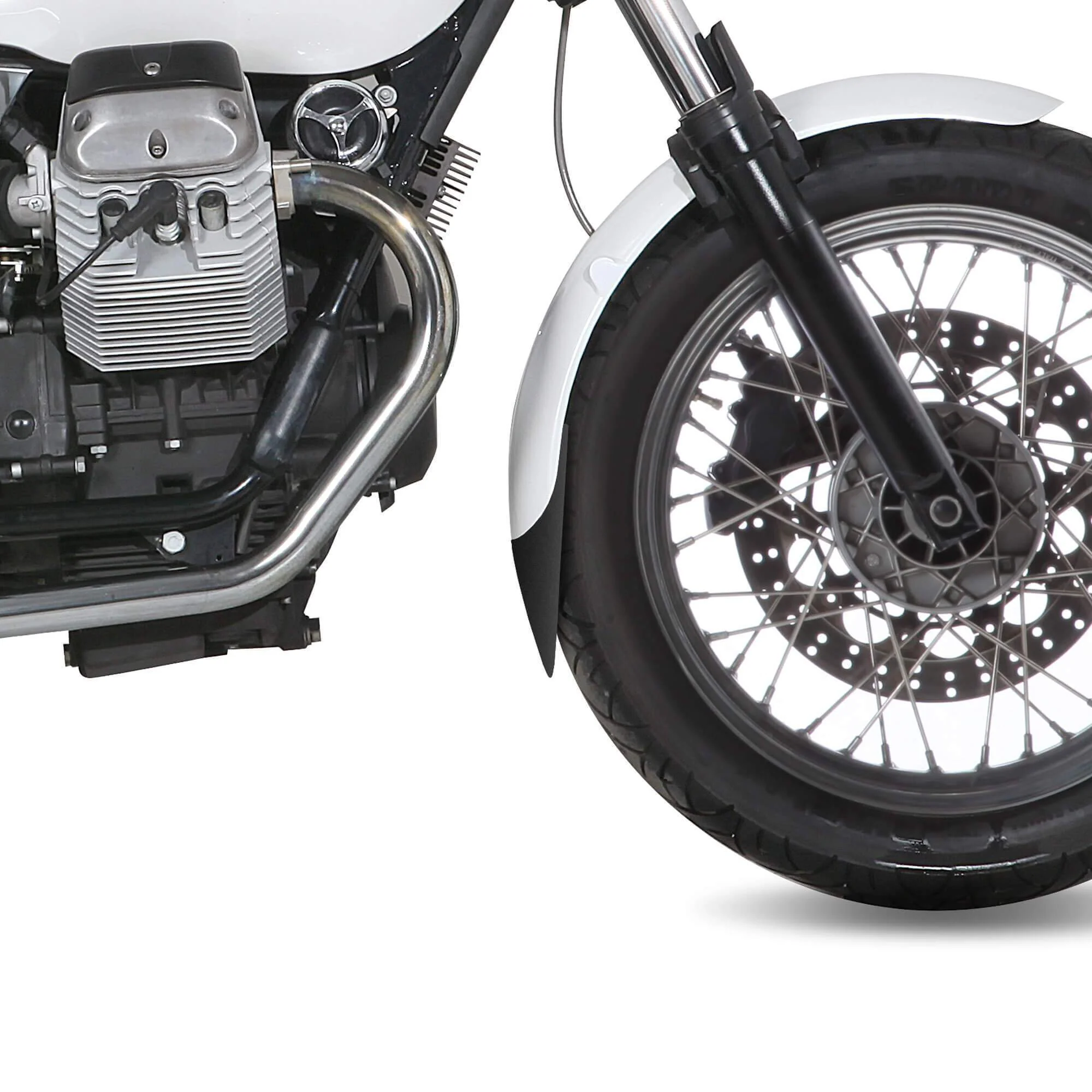 Pyramid Extenda Fenda | Matte Black | Moto Guzzi V7 Cafe 2008>2016 - Image 2