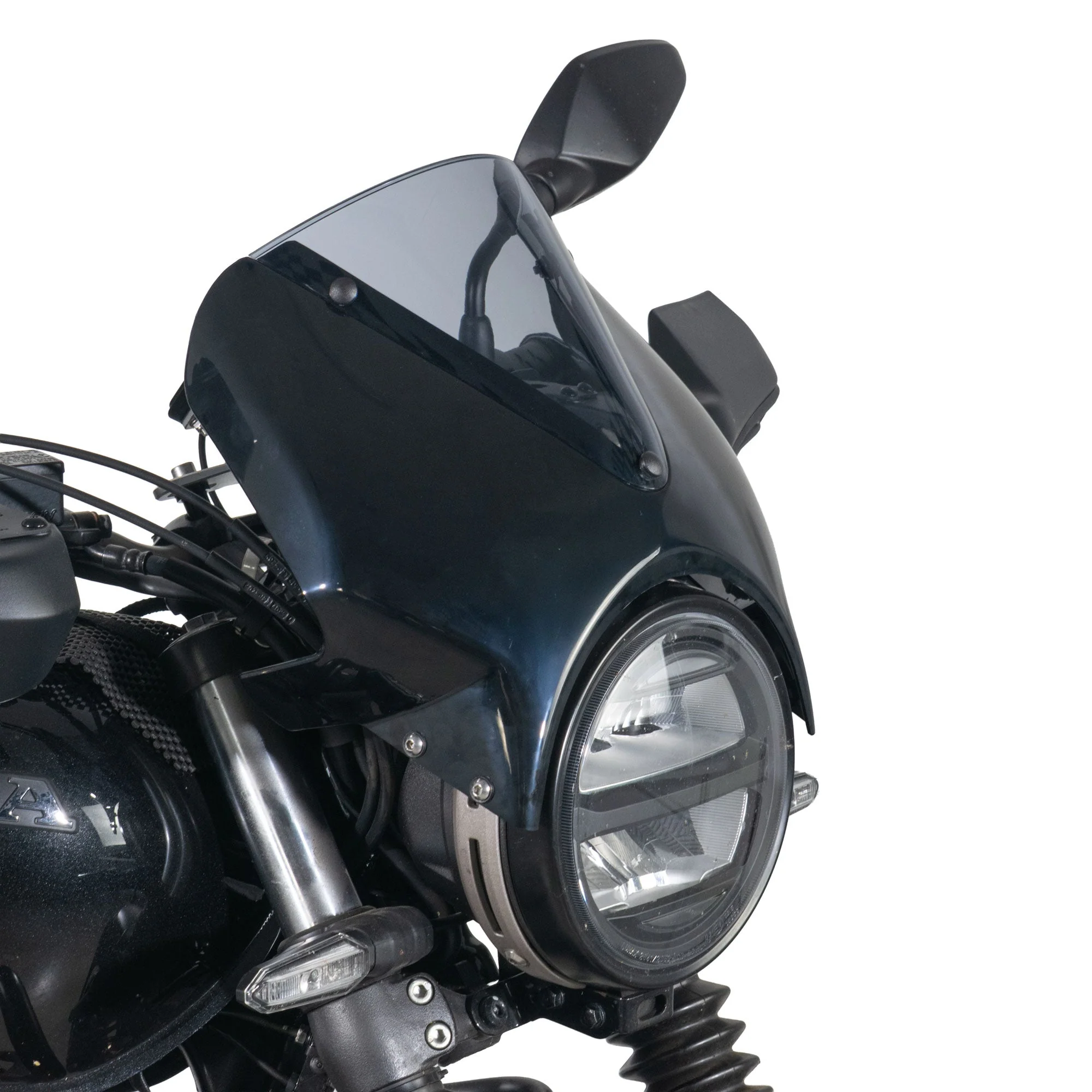 Pyramid Fly Screen | Gloss Black | Honda GB350S 2025>Current - Image 2
