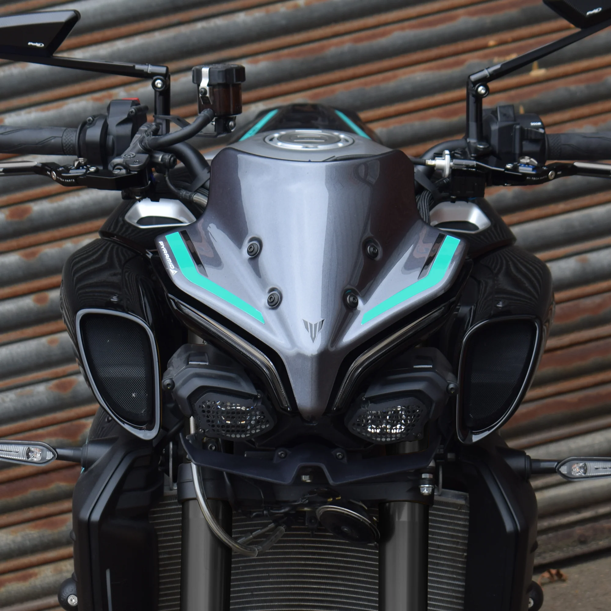 Pyramid Fly Screen | Yamaha Blue | Yamaha MT-10 2022>Current - Image 6