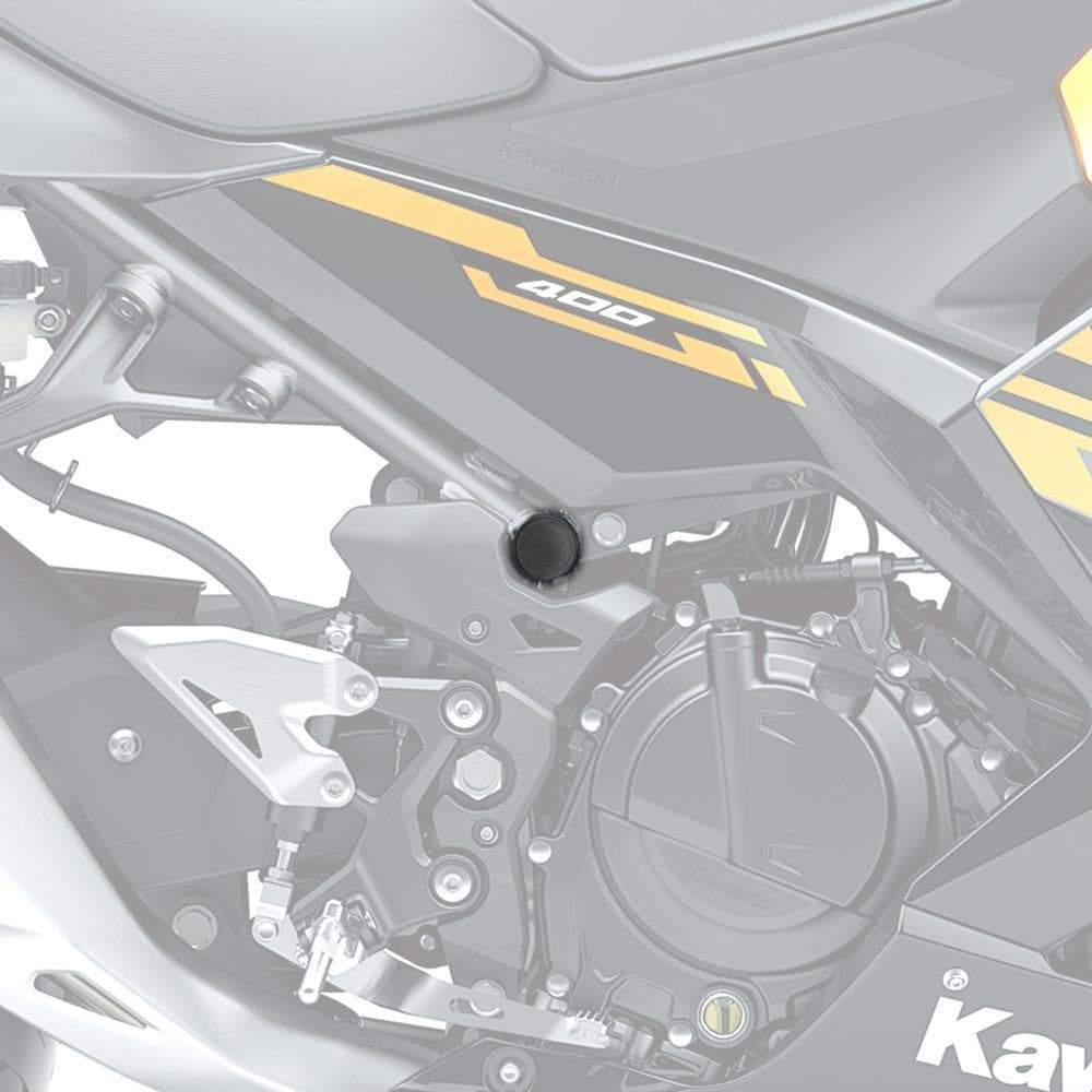 Pyramid Frame End Caps | Matte Black | Kawasaki Z 500 2024>Current - Image 3