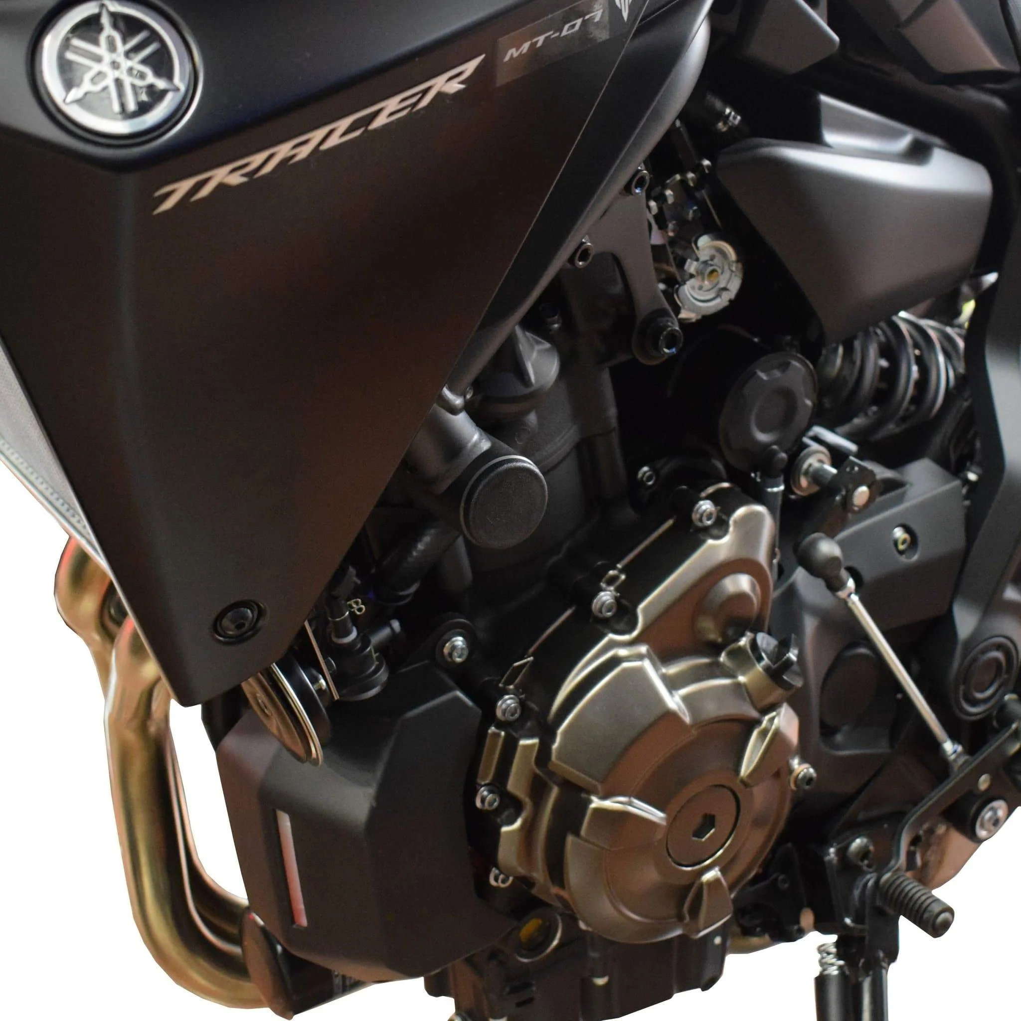 Pyramid Frame End Caps | Matte Black | Yamaha Tracer 7 2020>Current - Image 2