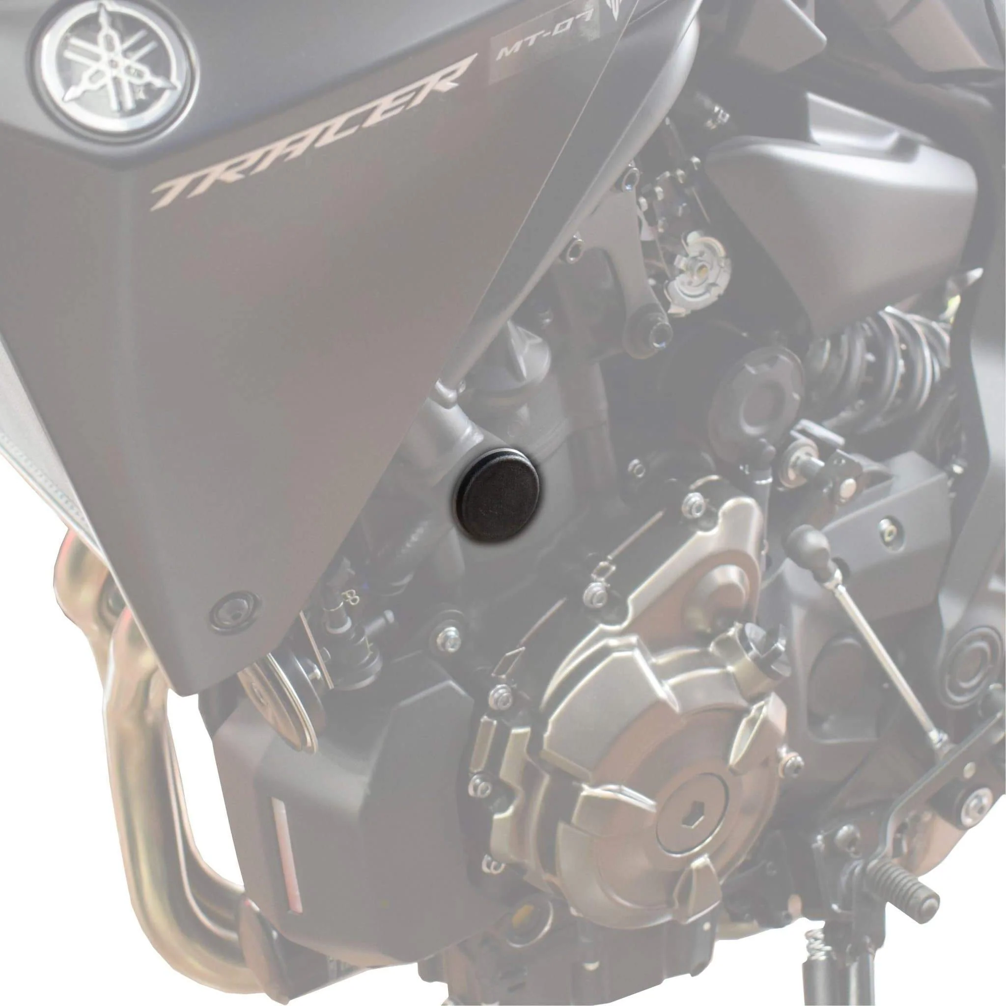 Pyramid Frame End Caps | Matte Black | Yamaha Tracer 7 2020>Current - Image 3