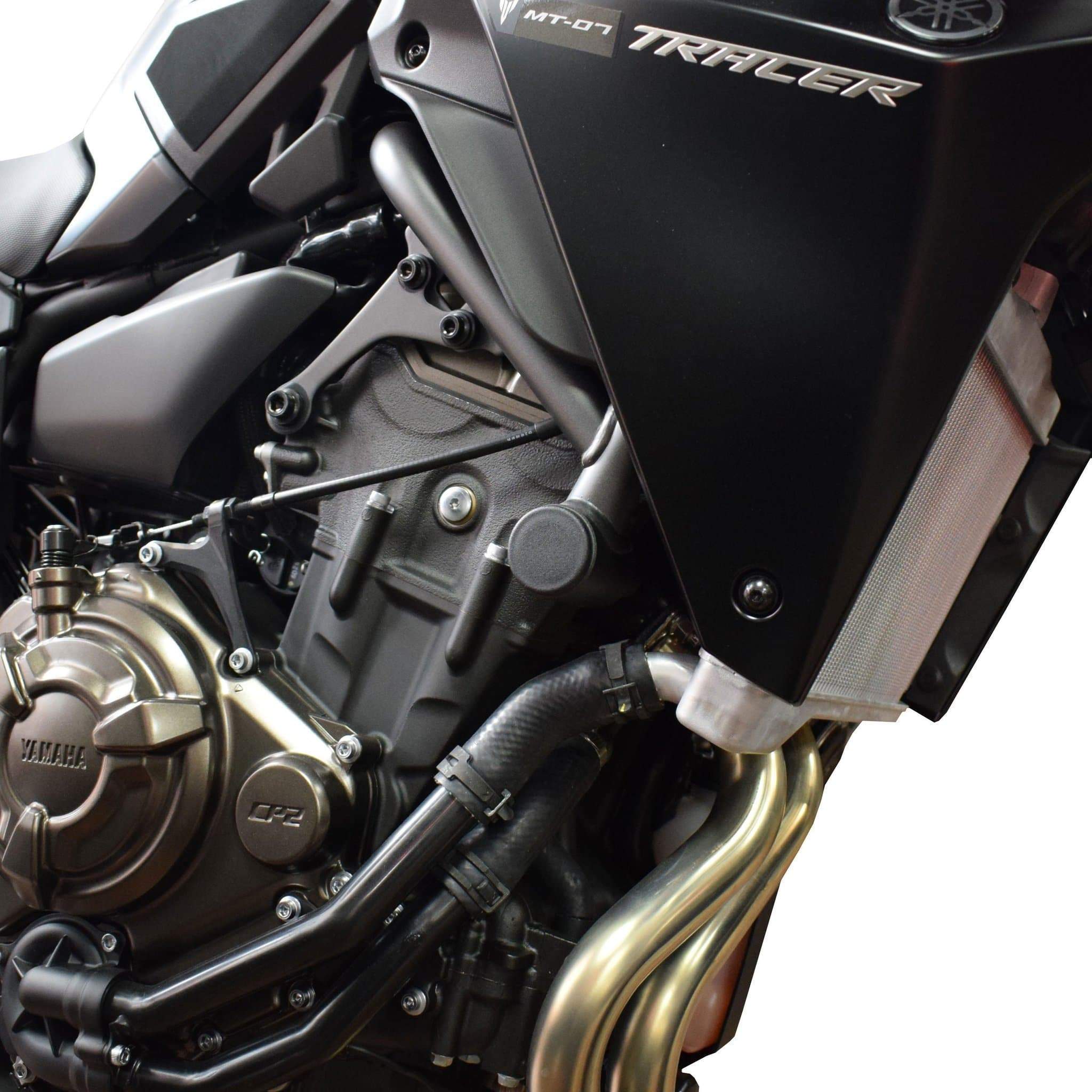 Pyramid Frame End Caps | Matte Black | Yamaha Tracer 7 2020>Current - Image 5
