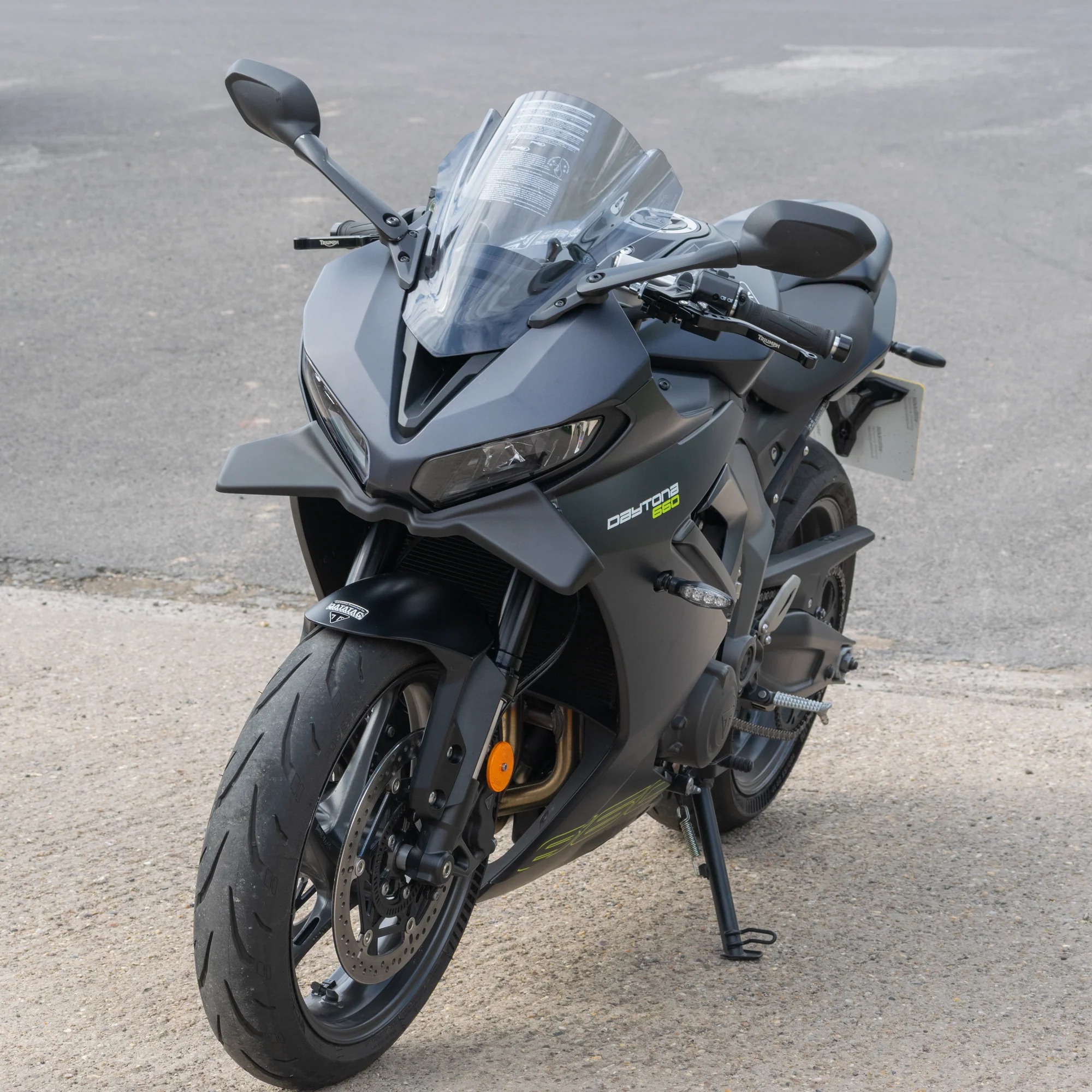 Pyramid Frontal Wing | Matte Black | Triumph Daytona 660 2024>Current - Image 13