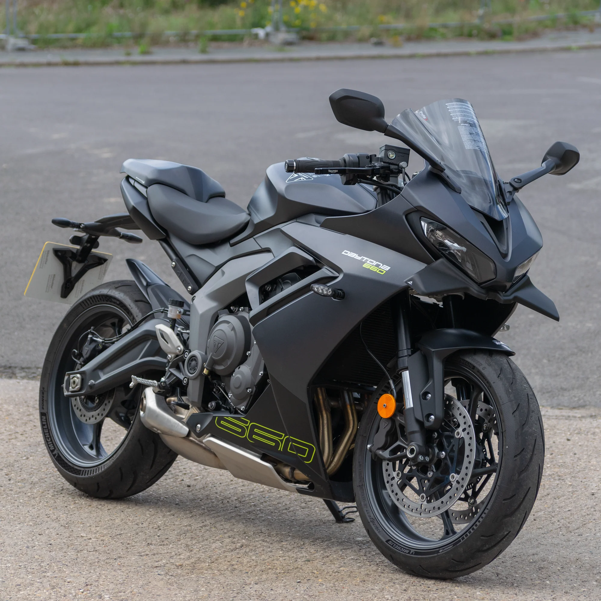 Pyramid Frontal Wing | Matte Black | Triumph Daytona 660 2024>Current - Image 3