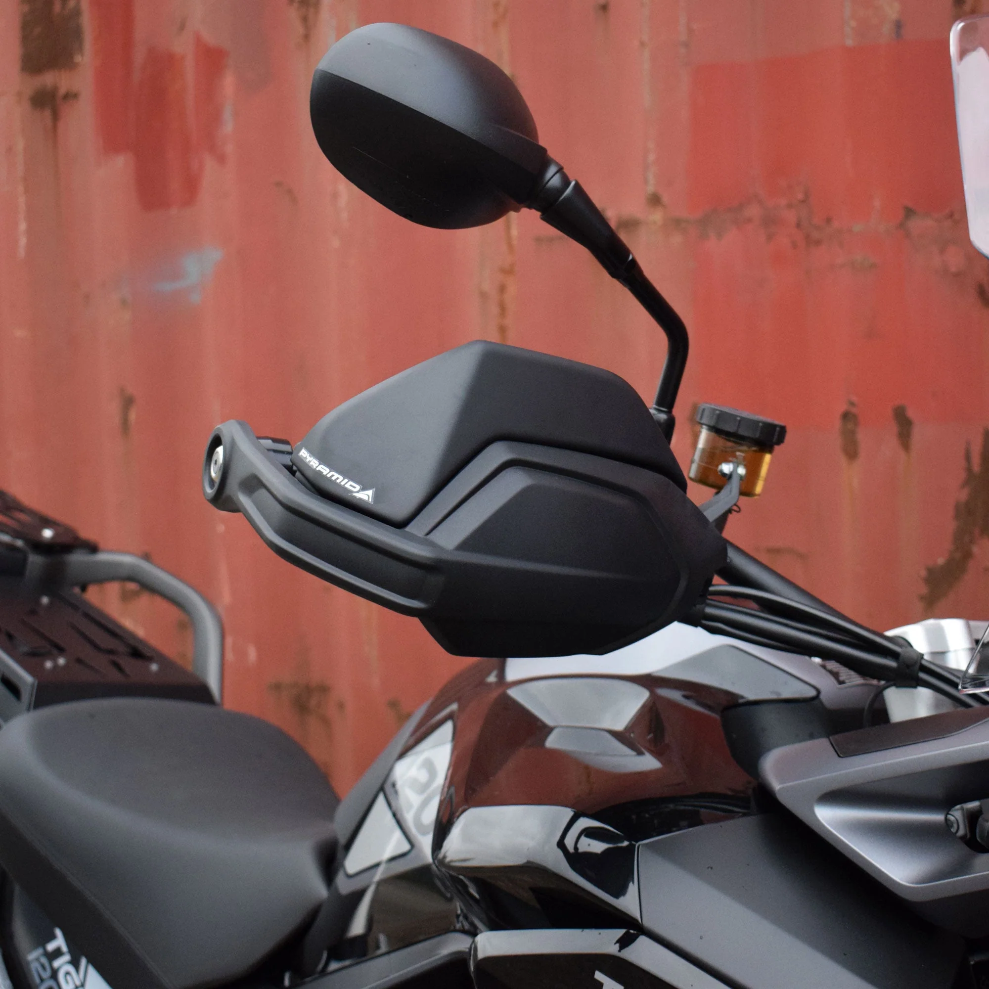 Pyramid Handguard Extensions | Matte Black | Triumph Tiger 1200 Rally Pro 2022>Current - Image 2