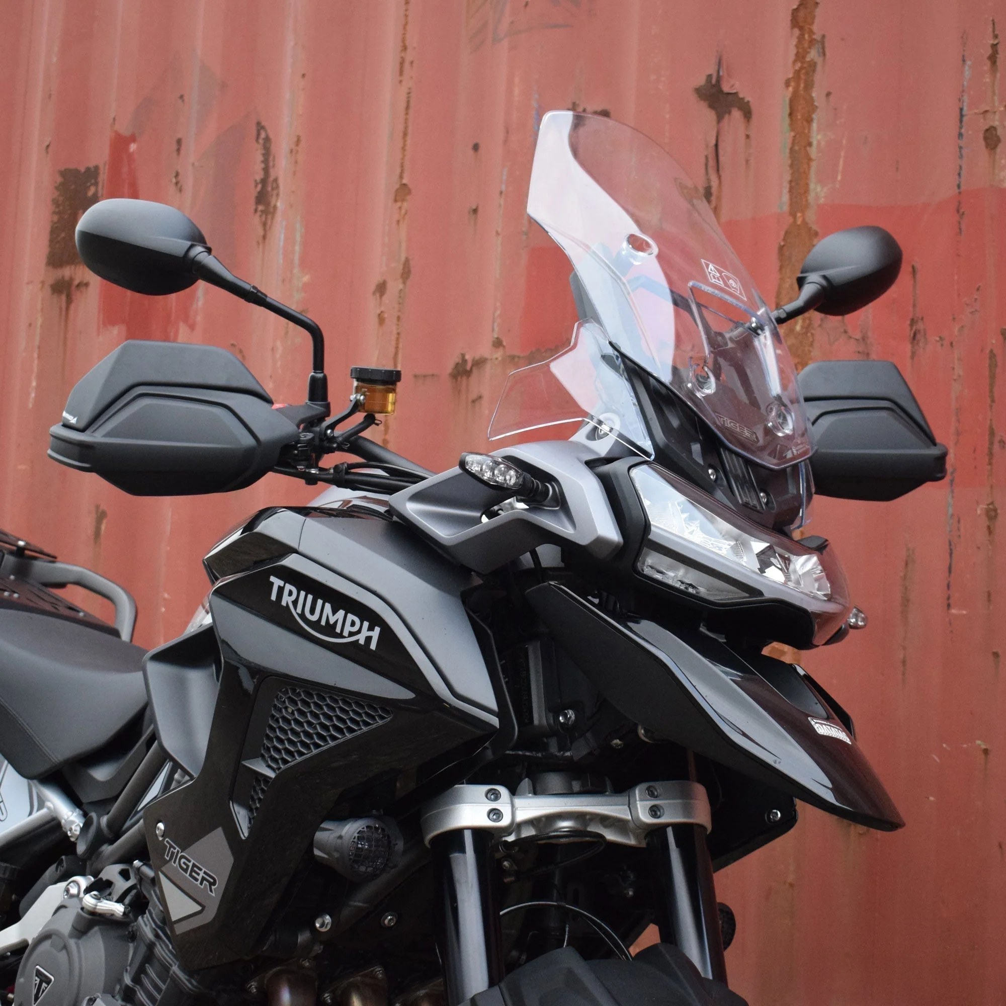 Pyramid Handguard Extensions | Matte Black | Triumph Tiger 1200 Rally Pro 2022>Current - Image 3
