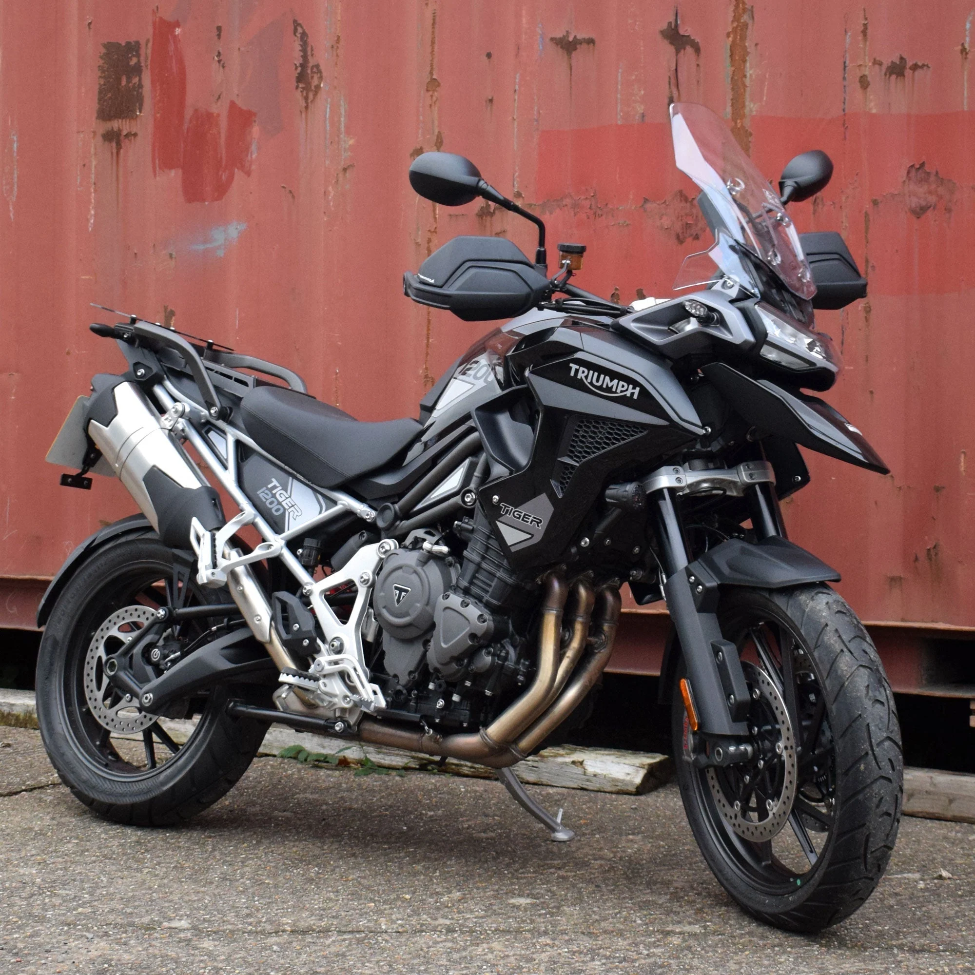Pyramid Handguard Extensions | Matte Black | Triumph Tiger 1200 Rally Pro 2022>Current - Image 9