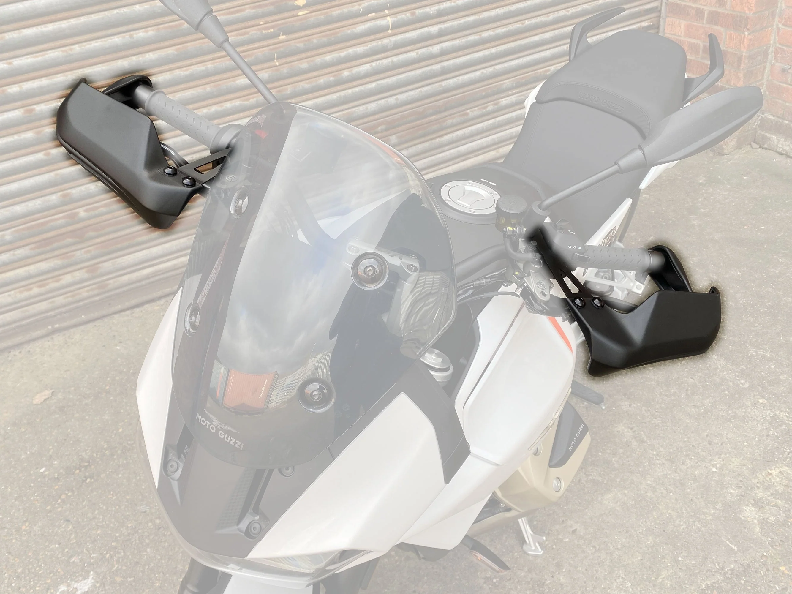 Pyramid Handguards | Matte Black | Moto Guzzi V100 Mandello 2022>Current - Image 7