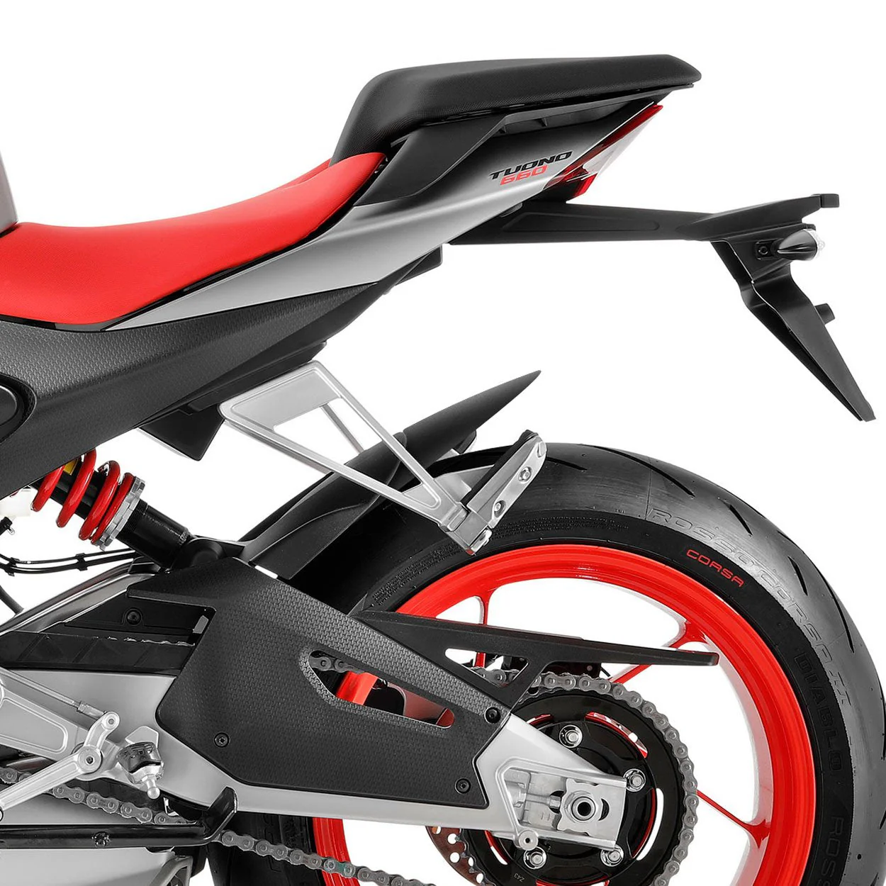 Pyramid Hugger Extension | Matte Black | Aprilia Tuono 660 (Incl. Factory) 2021>Current - Image 2