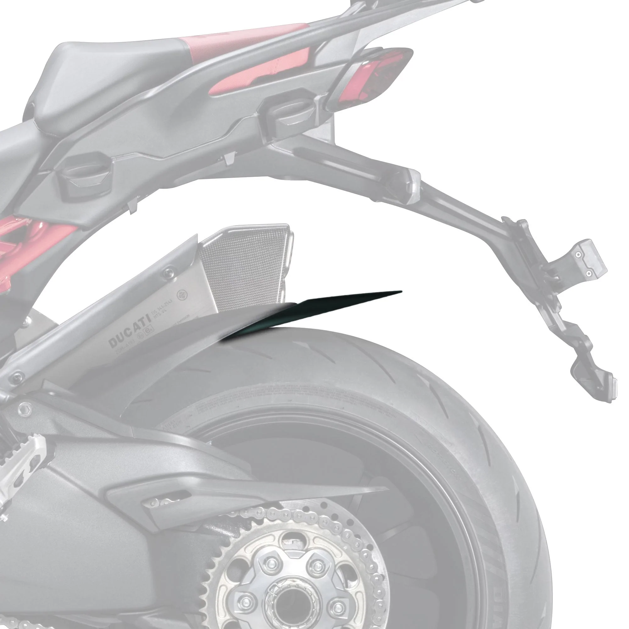Pyramid Hugger Extension | Matte Black | Ducati Multistrada V4 Pikes Peak 2021>Current - Image 3