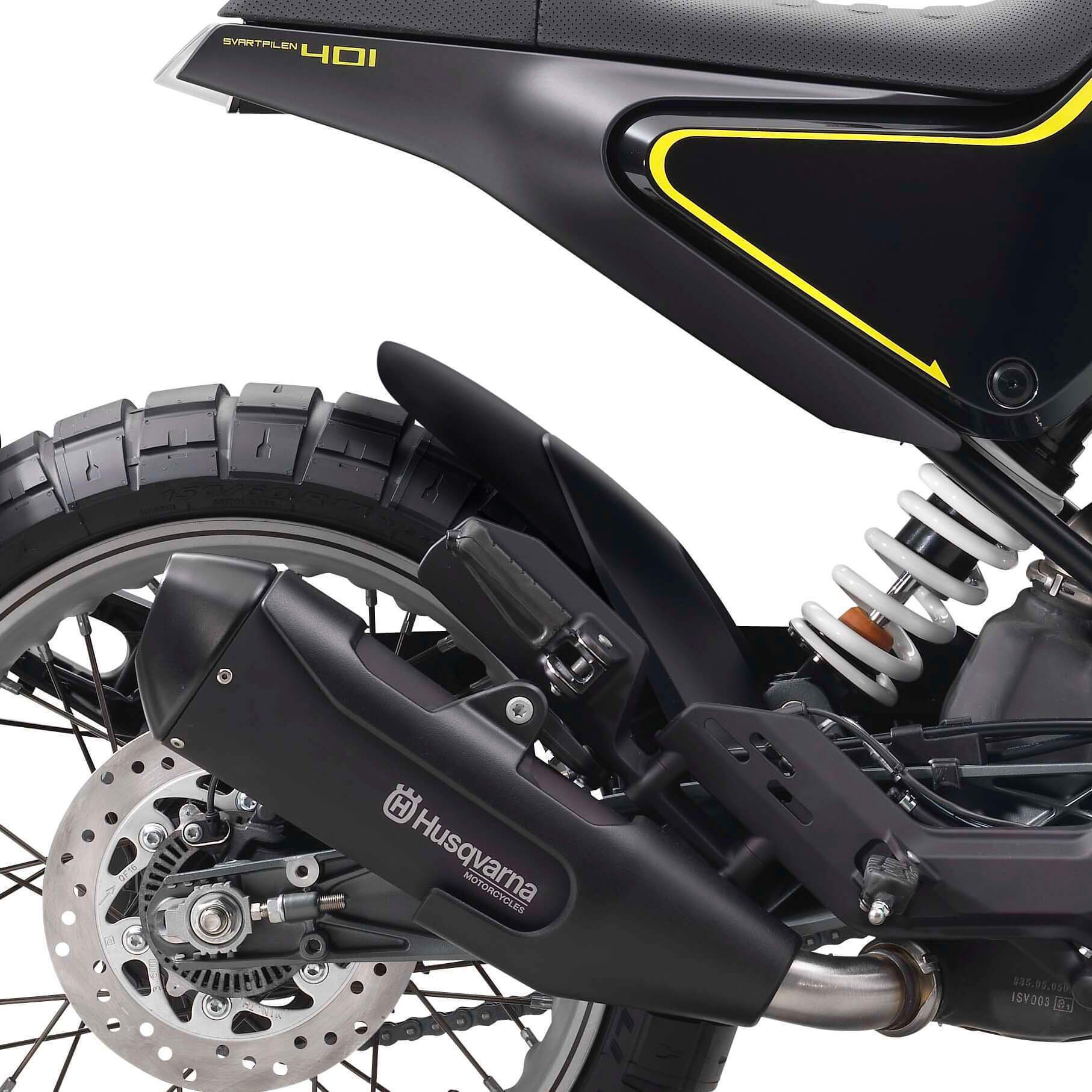 Pyramid Hugger Extension | Matte Black | Husqvarna Svartpilen 125 2021>2023 - Image 2