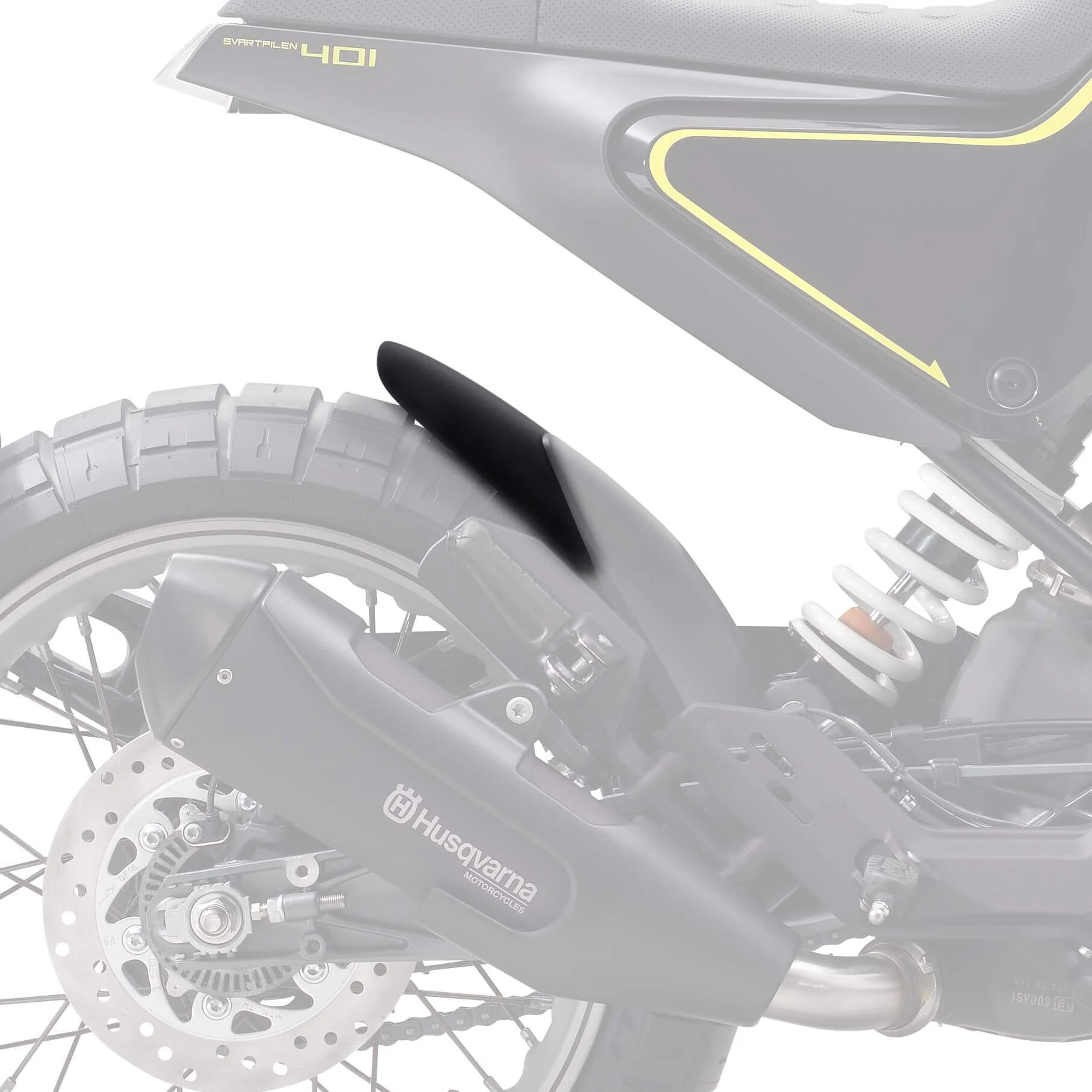 Pyramid Hugger Extension | Matte Black | Husqvarna Svartpilen 701 2019>Current - Image 3