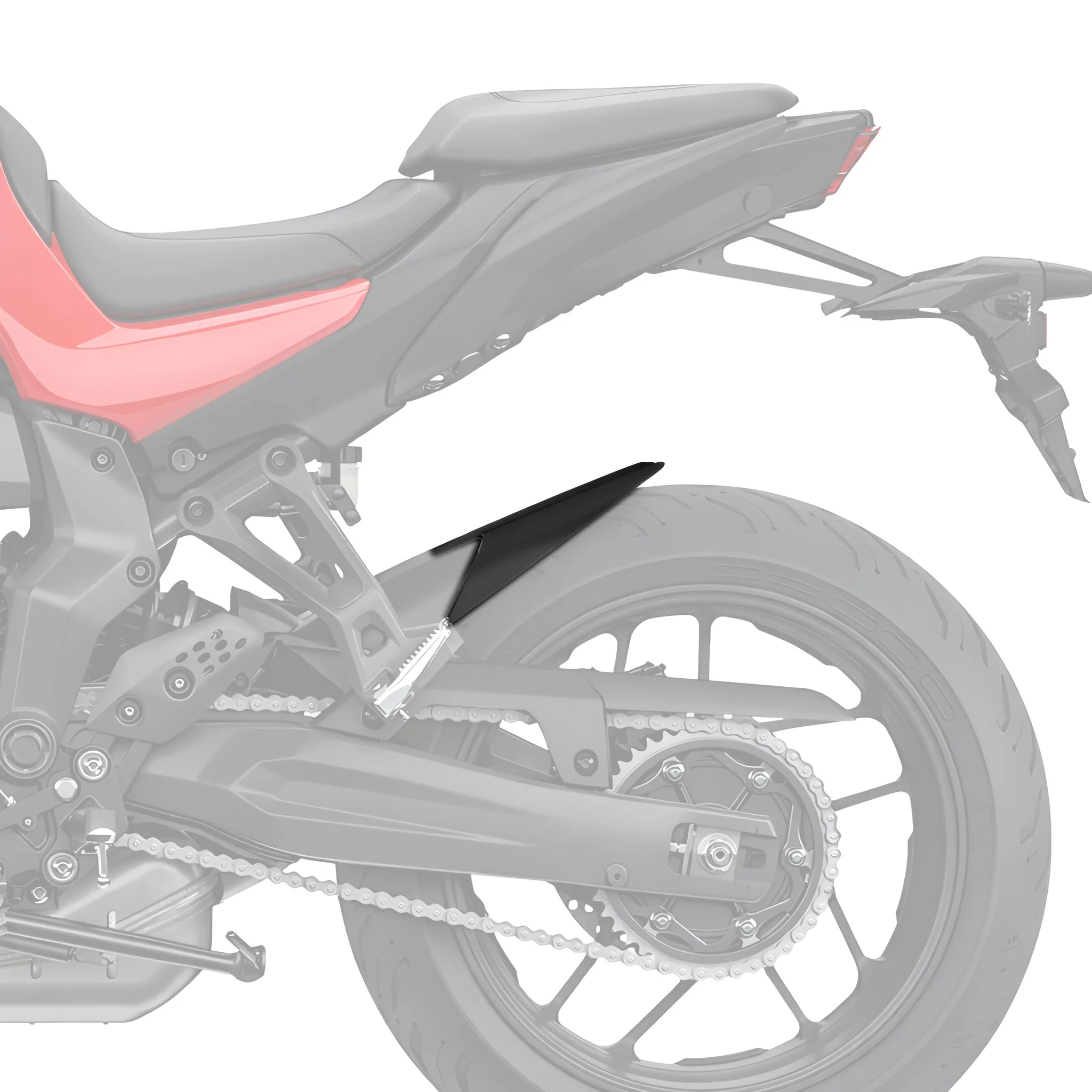 Pyramid Hugger Extension | Matte Black | Yamaha Tracer 7 (GT) 2025>Current - Image 8