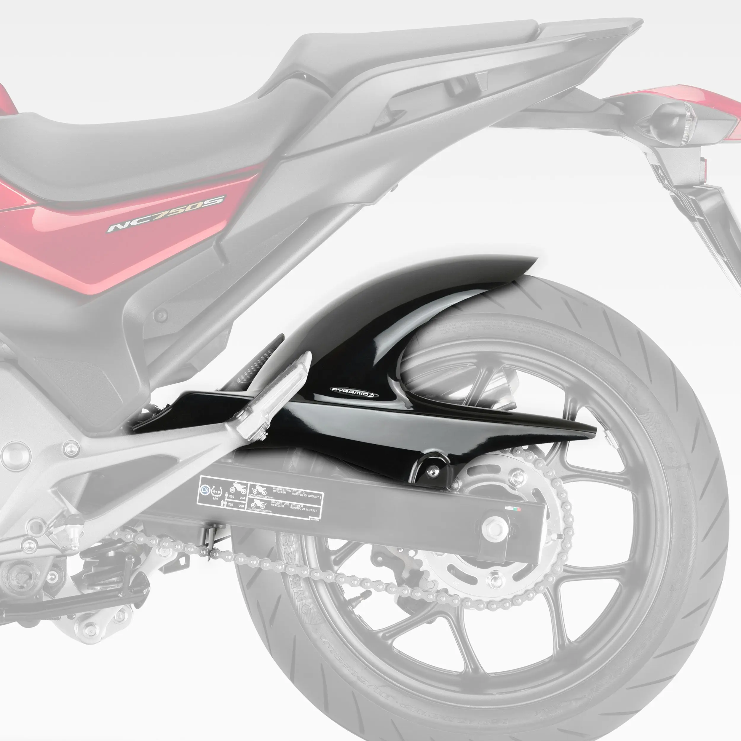 Pyramid Hugger | Gloss White | Honda NC 700 S 2012>Current - Image 3