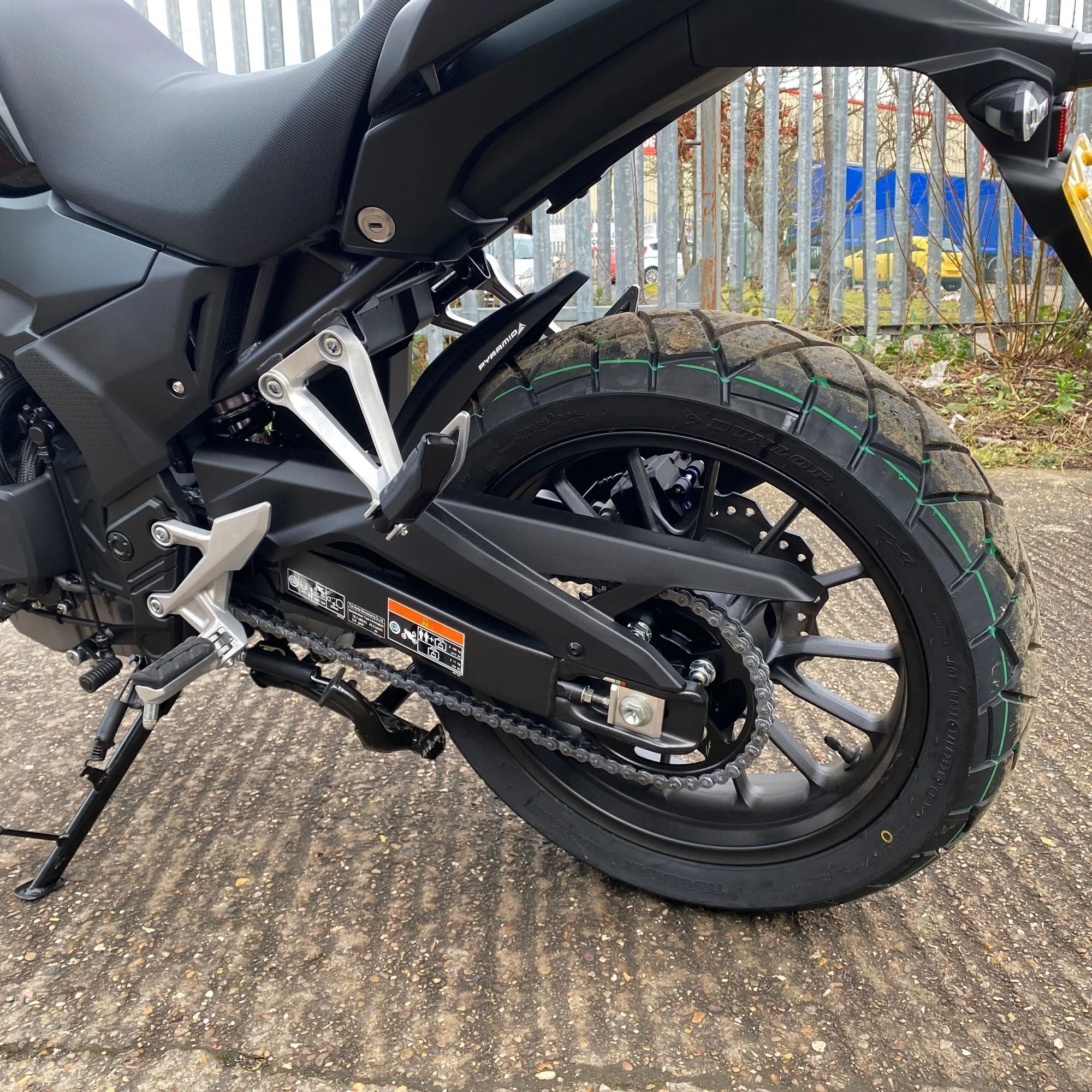 Pyramid Hugger | Matte Black | Honda NX 500 2024>Current - Image 2