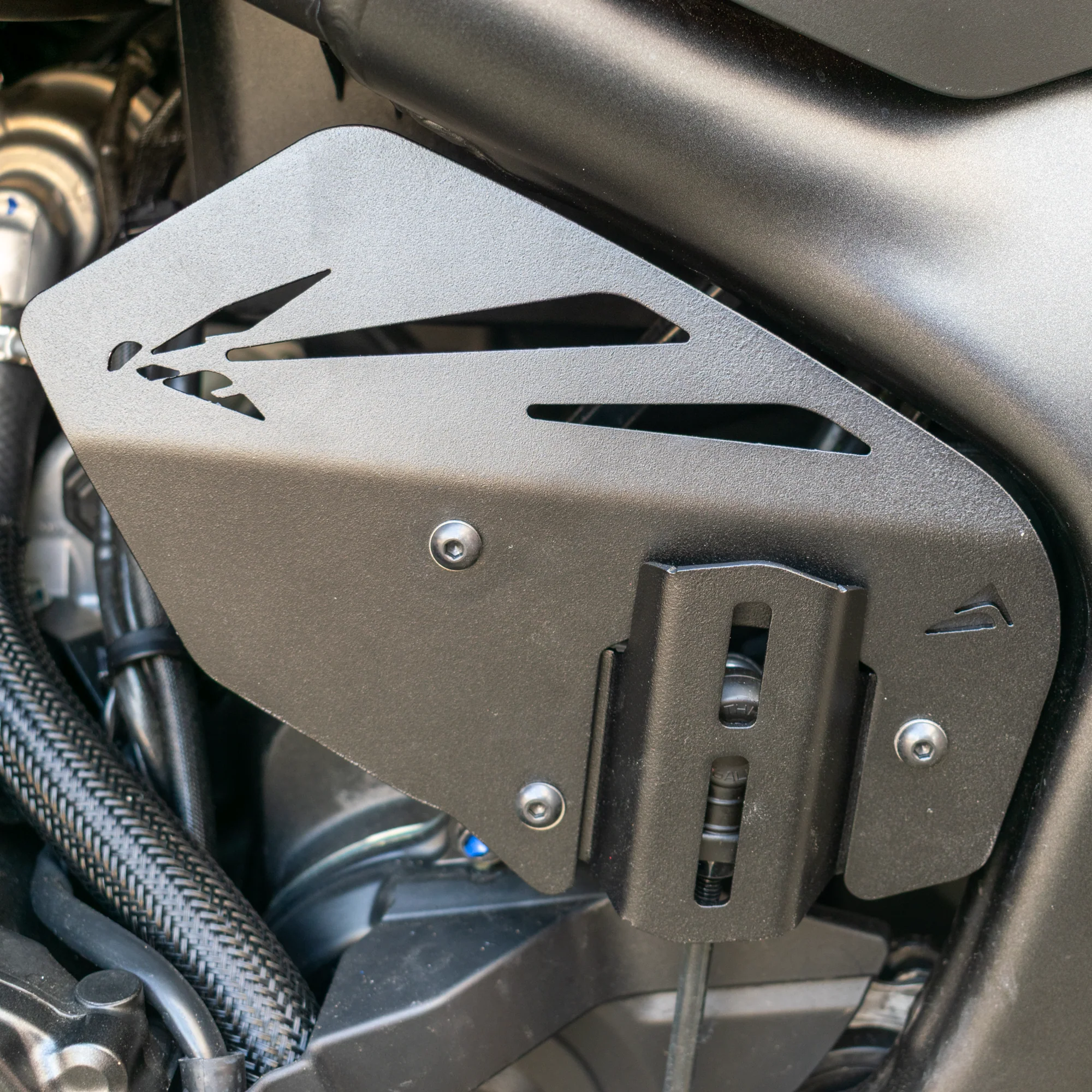 Pyramid Infill Panel | Matte Black | Honda CB1000 Hornet 2025>Current - Image 11